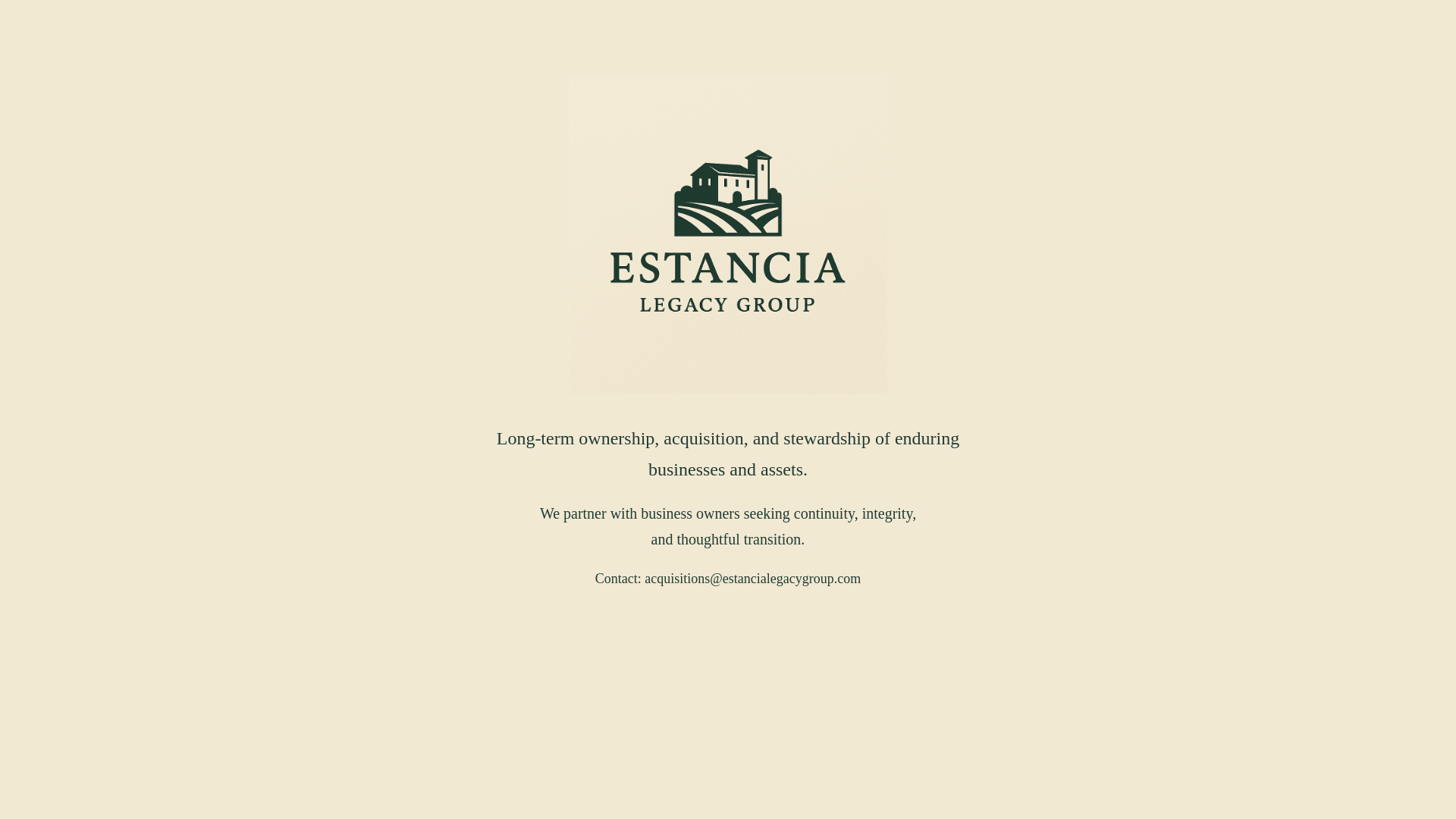 website screenshot of https://estancialegacygroup.net