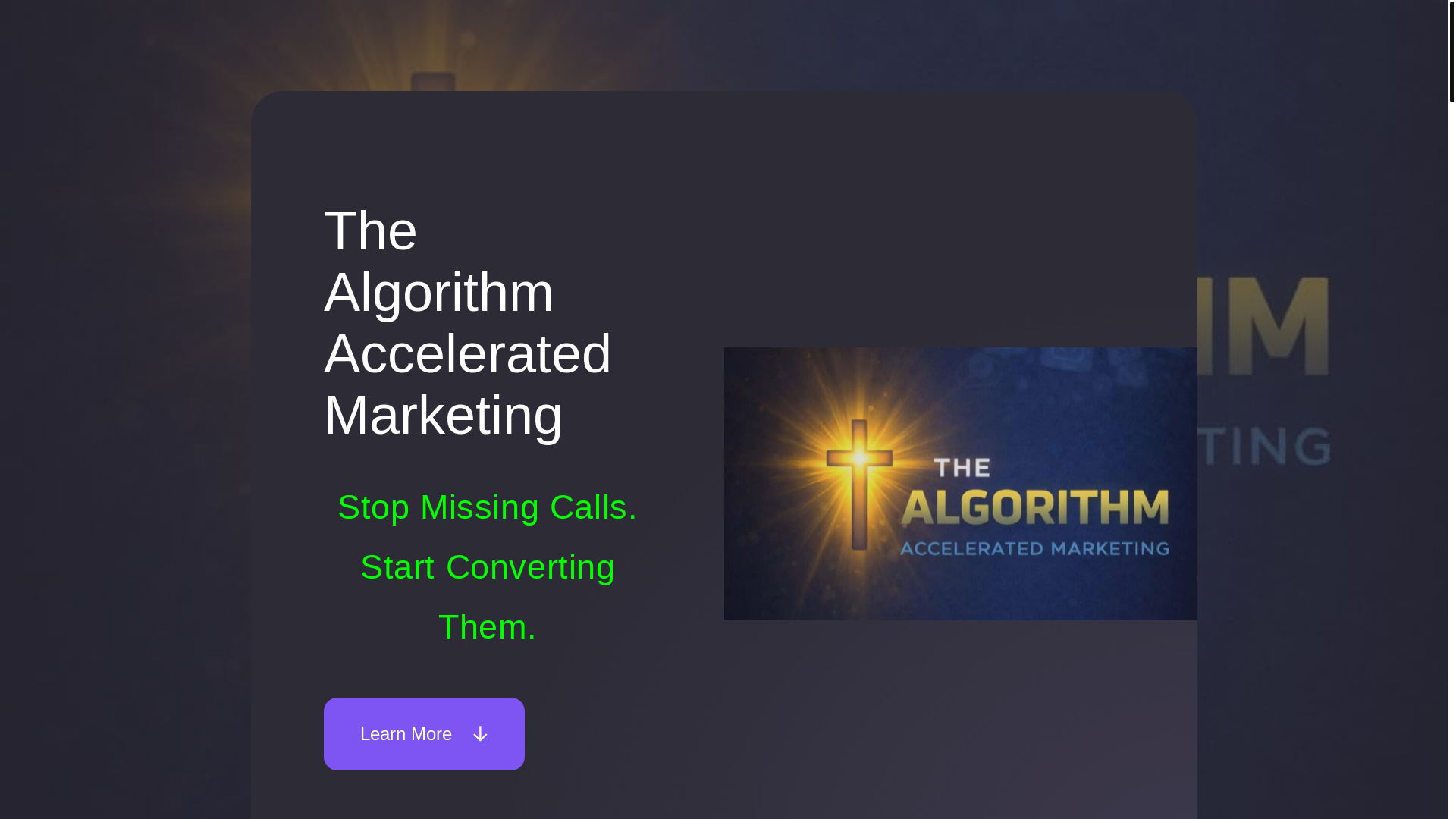 website screenshot of https://algorithmaccelerated.com/