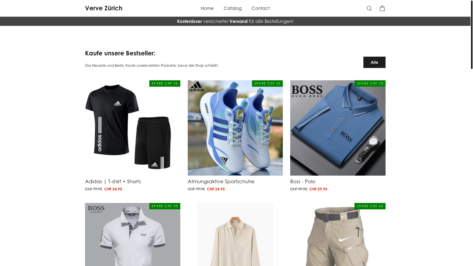 website screenshot of https://verve-zurich.com/