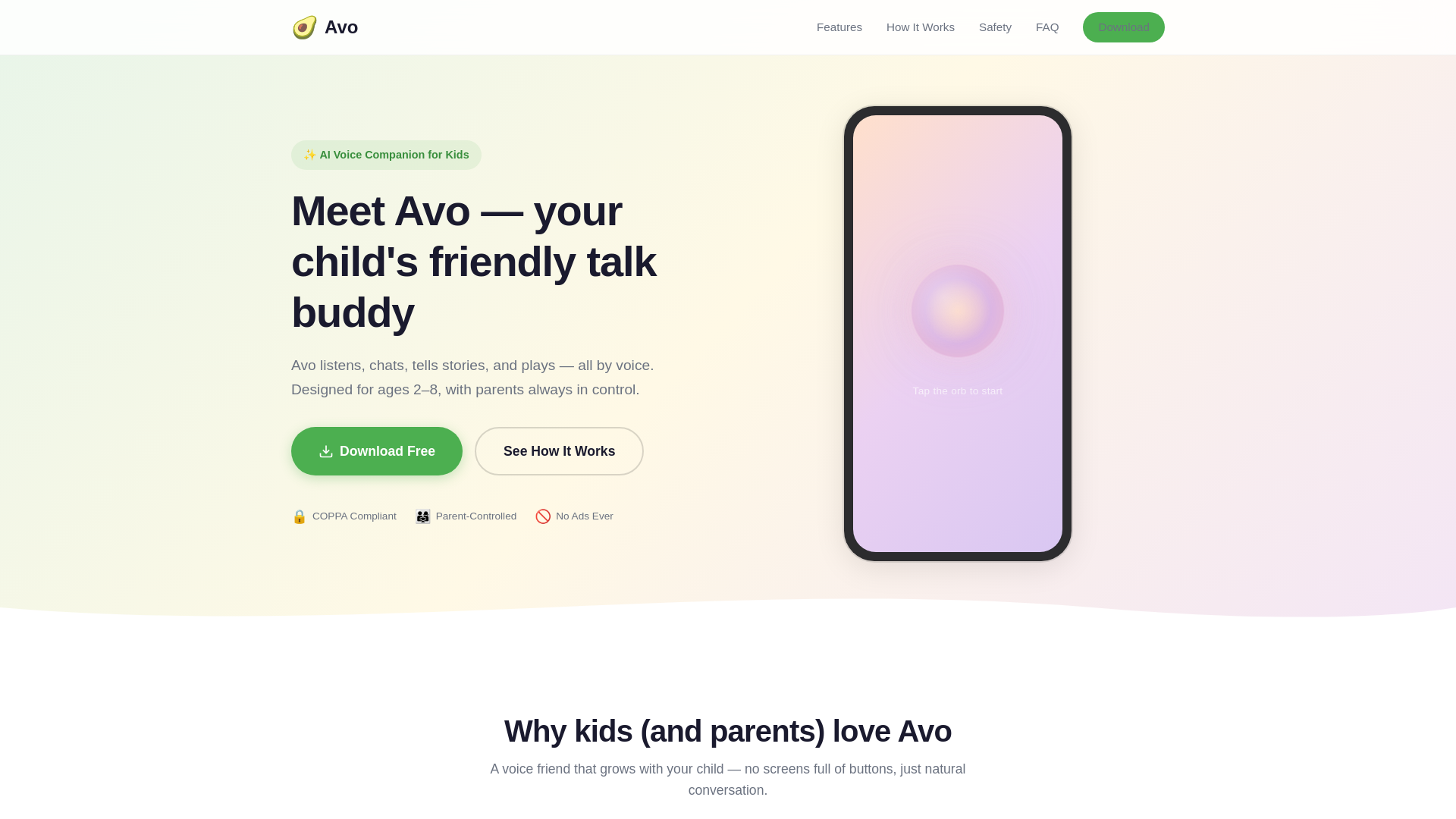 website screenshot of https://avo-website.pages.dev/