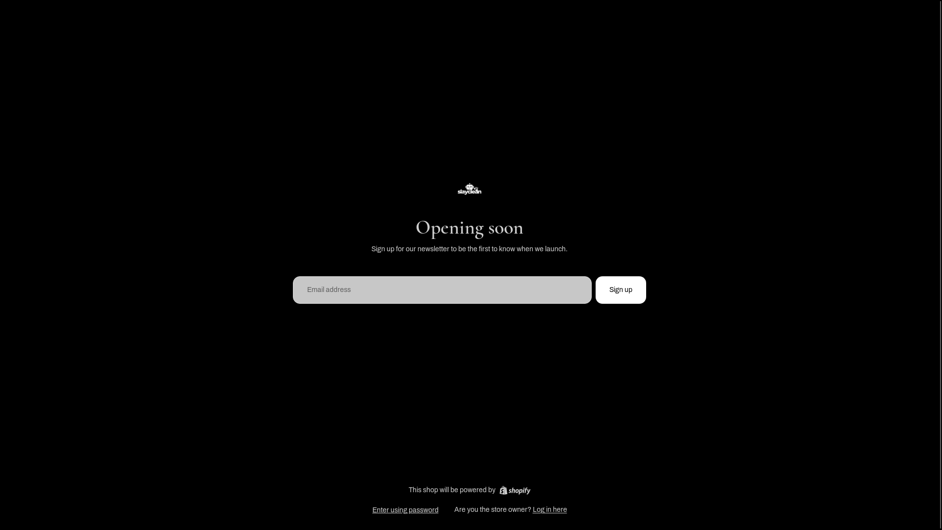 website screenshot of https://getslayclean.com/