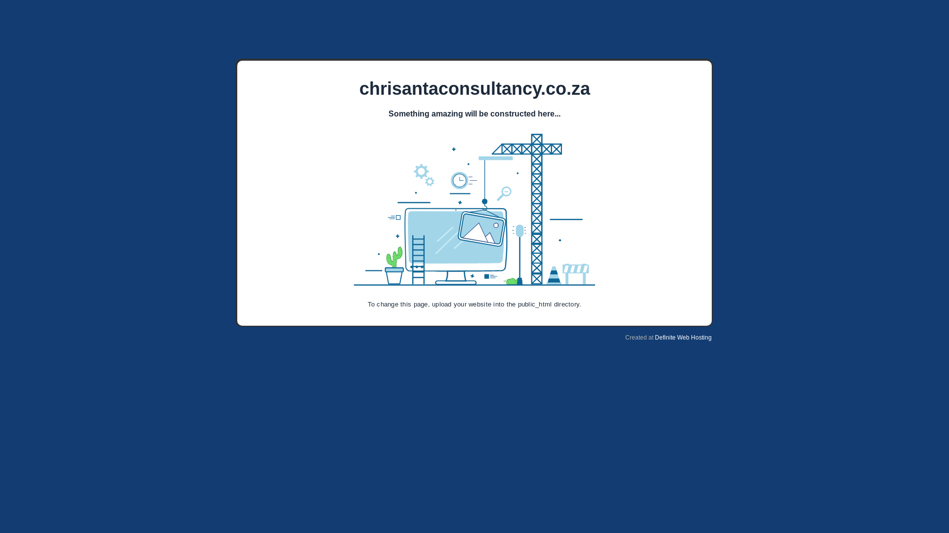 website screenshot of https://chrisantaconsultancy.co.za/