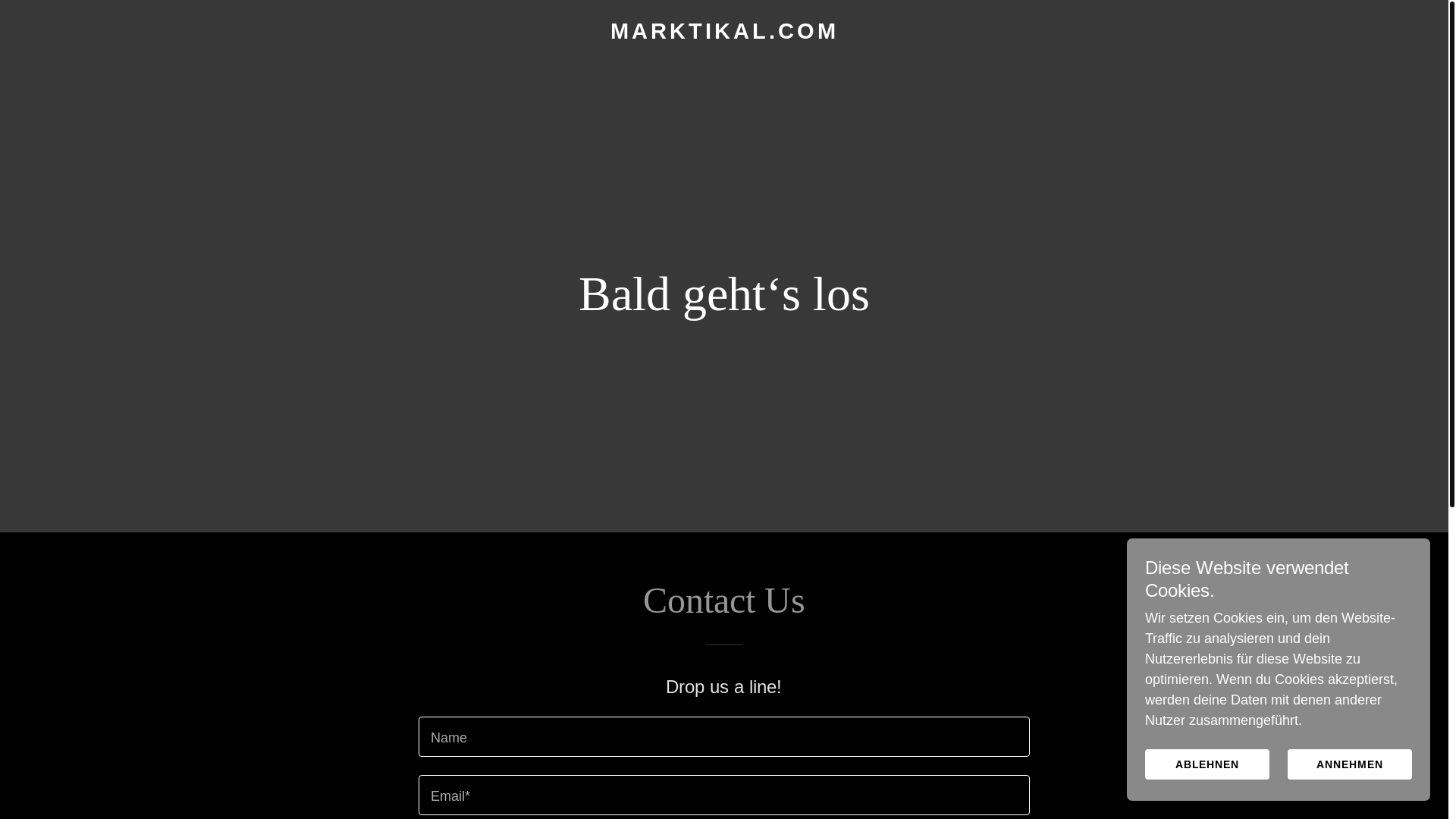 website screenshot of https://marktikal.com/