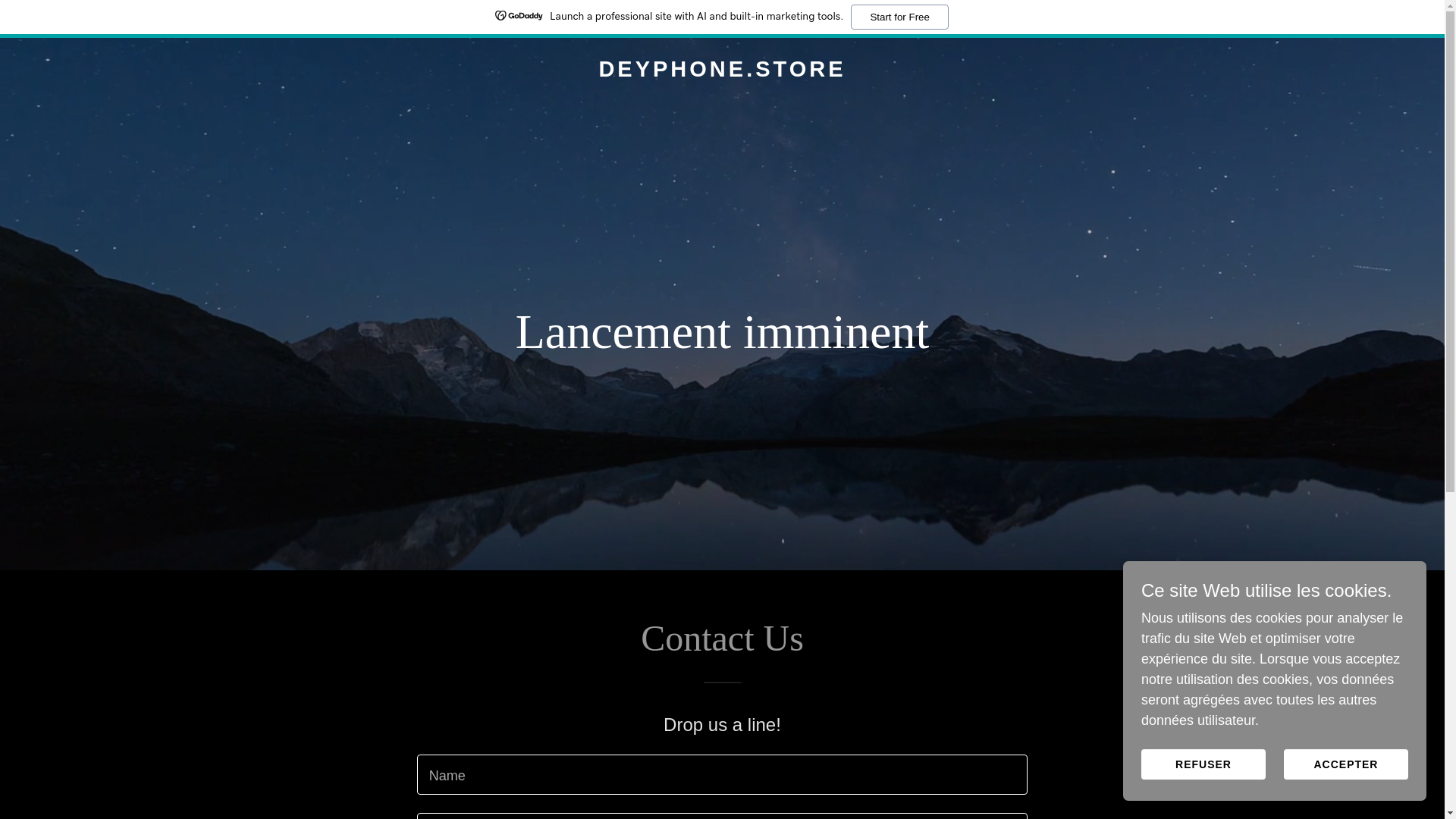 website screenshot of https://deyphone.store/
