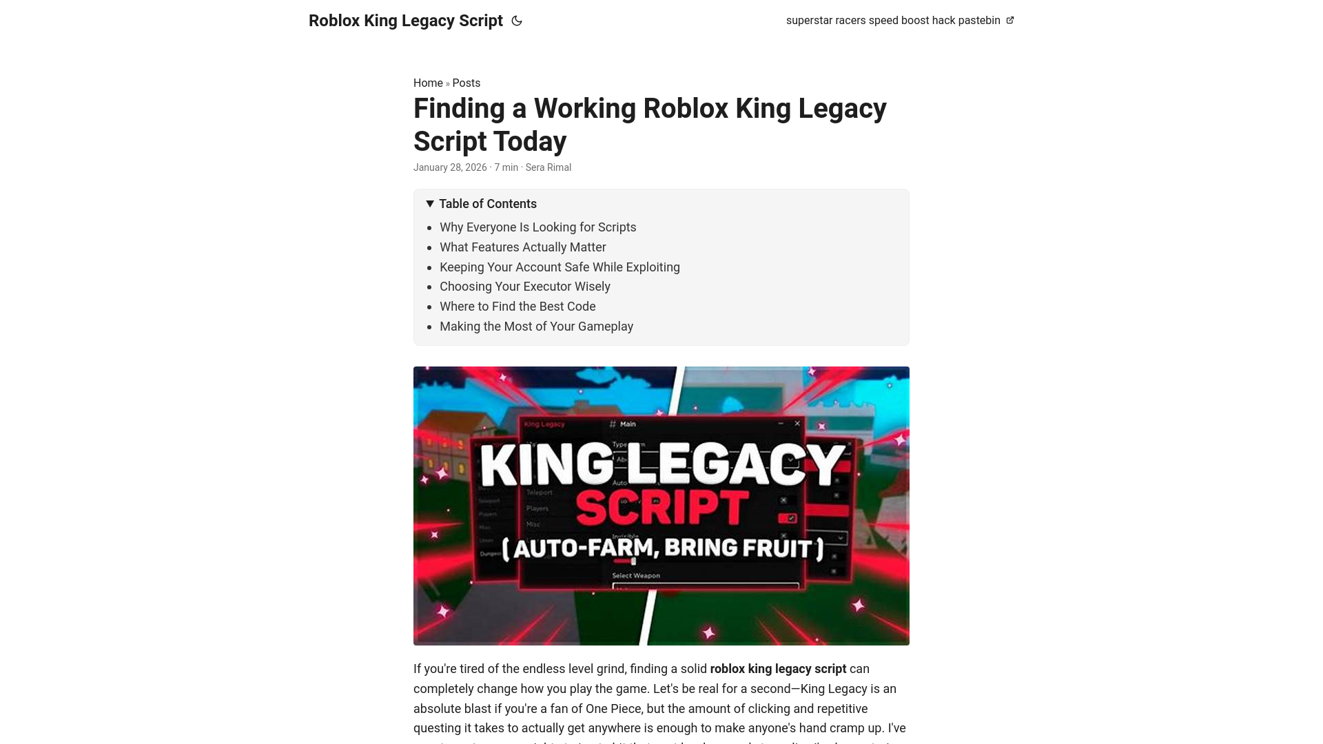 website screenshot of https://roblox-king-legacy-script.pages.dev/