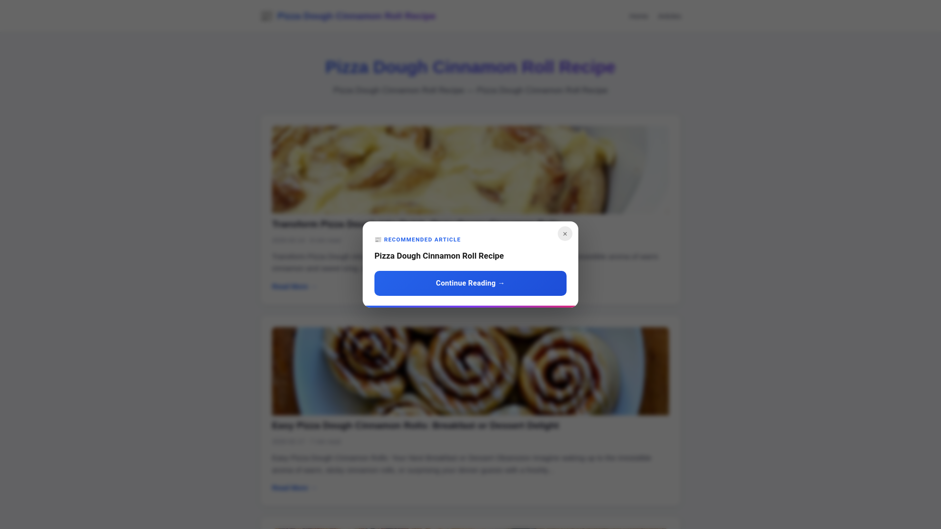 website screenshot of https://pizza-dough-cinnamon-roll-recipe.pages.dev/