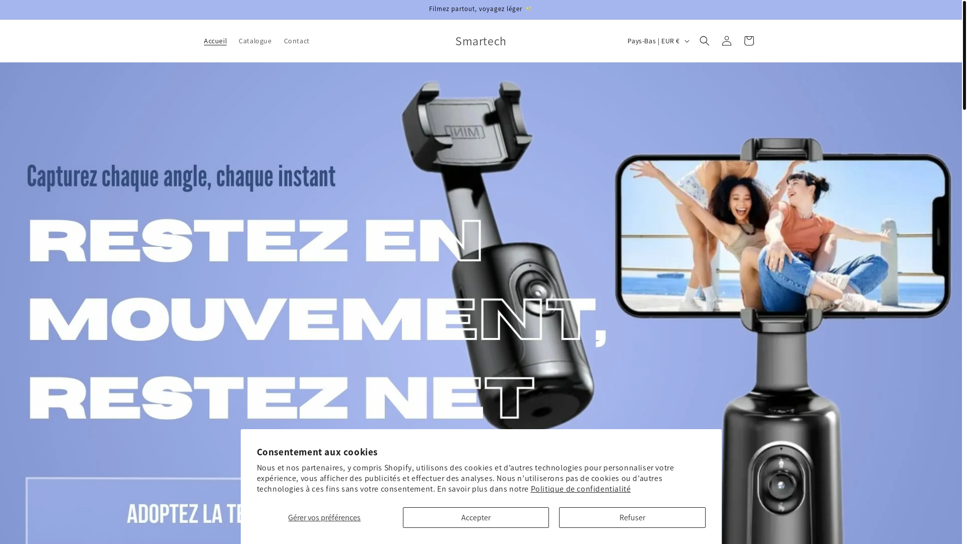 website screenshot of https://smartech.com.lc/