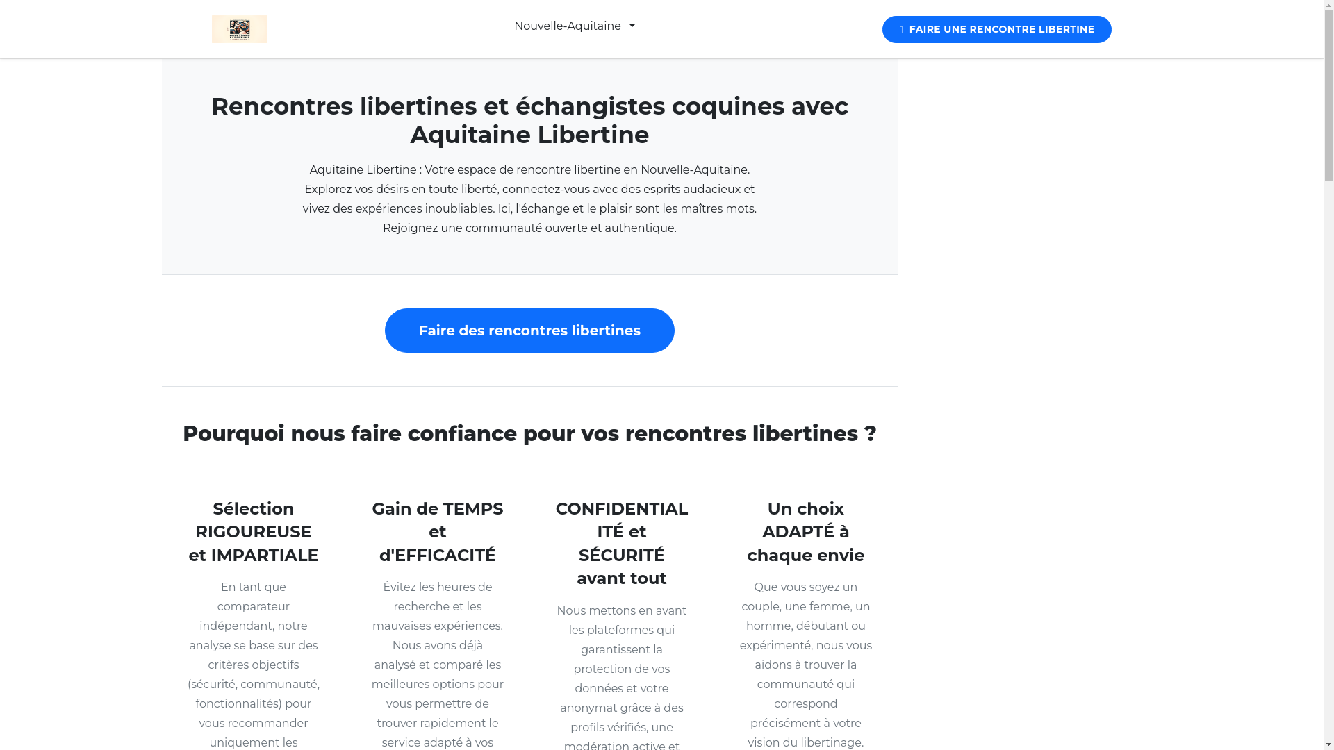 website screenshot of https://aquitainelibertine.pages.dev/