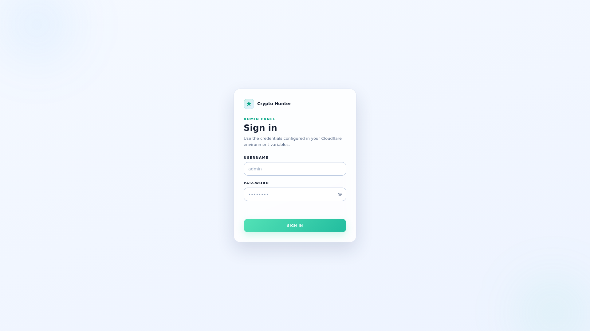 website screenshot of https://hunter-mini-apps.pages.dev/