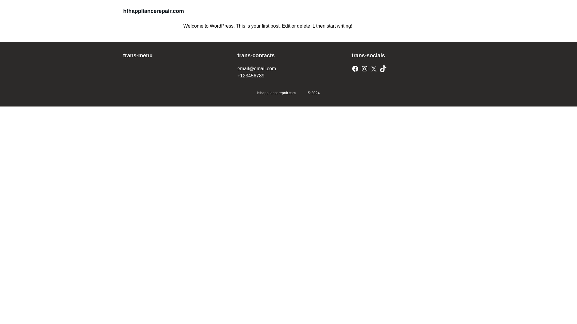 website screenshot of https://hthappliancerepair.com/