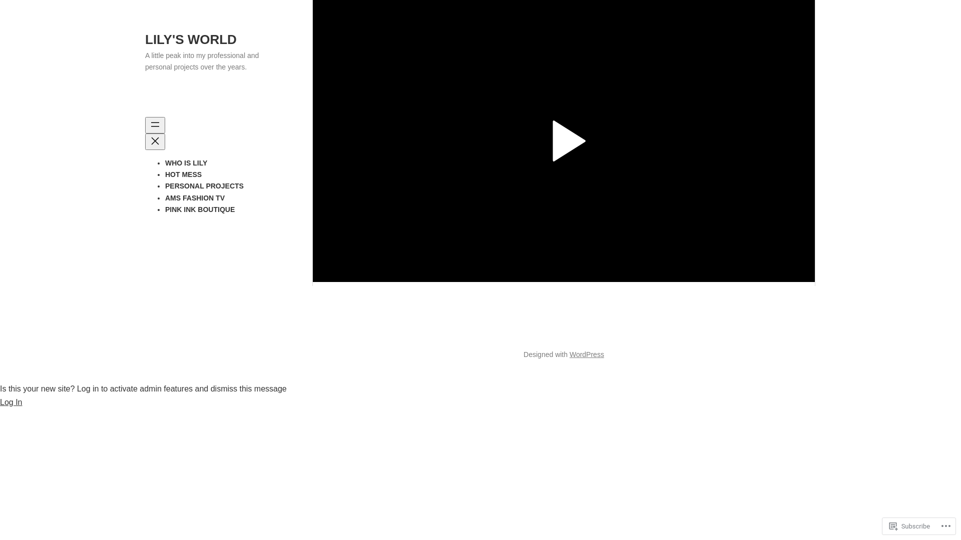 website screenshot of https://lilypettersen.blog/