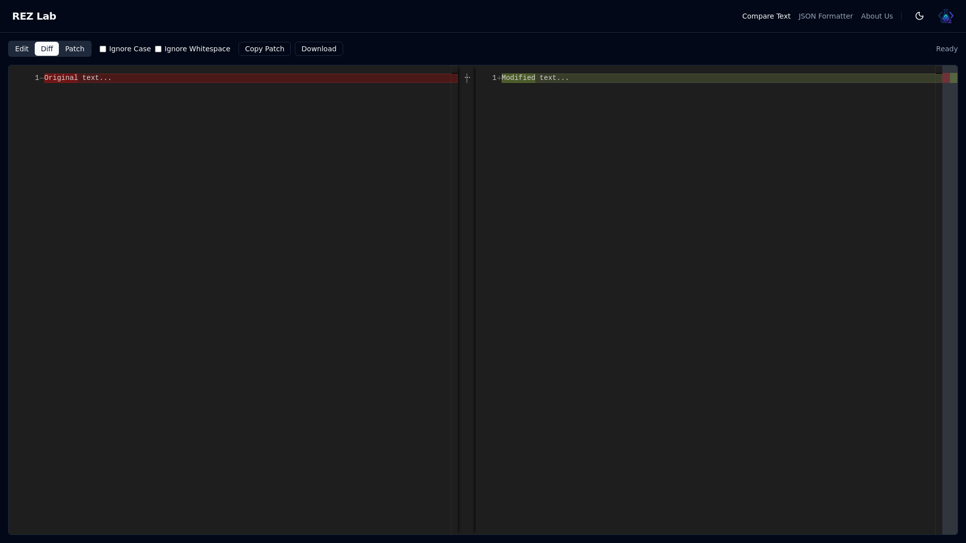 website screenshot of https://rezlab.app/