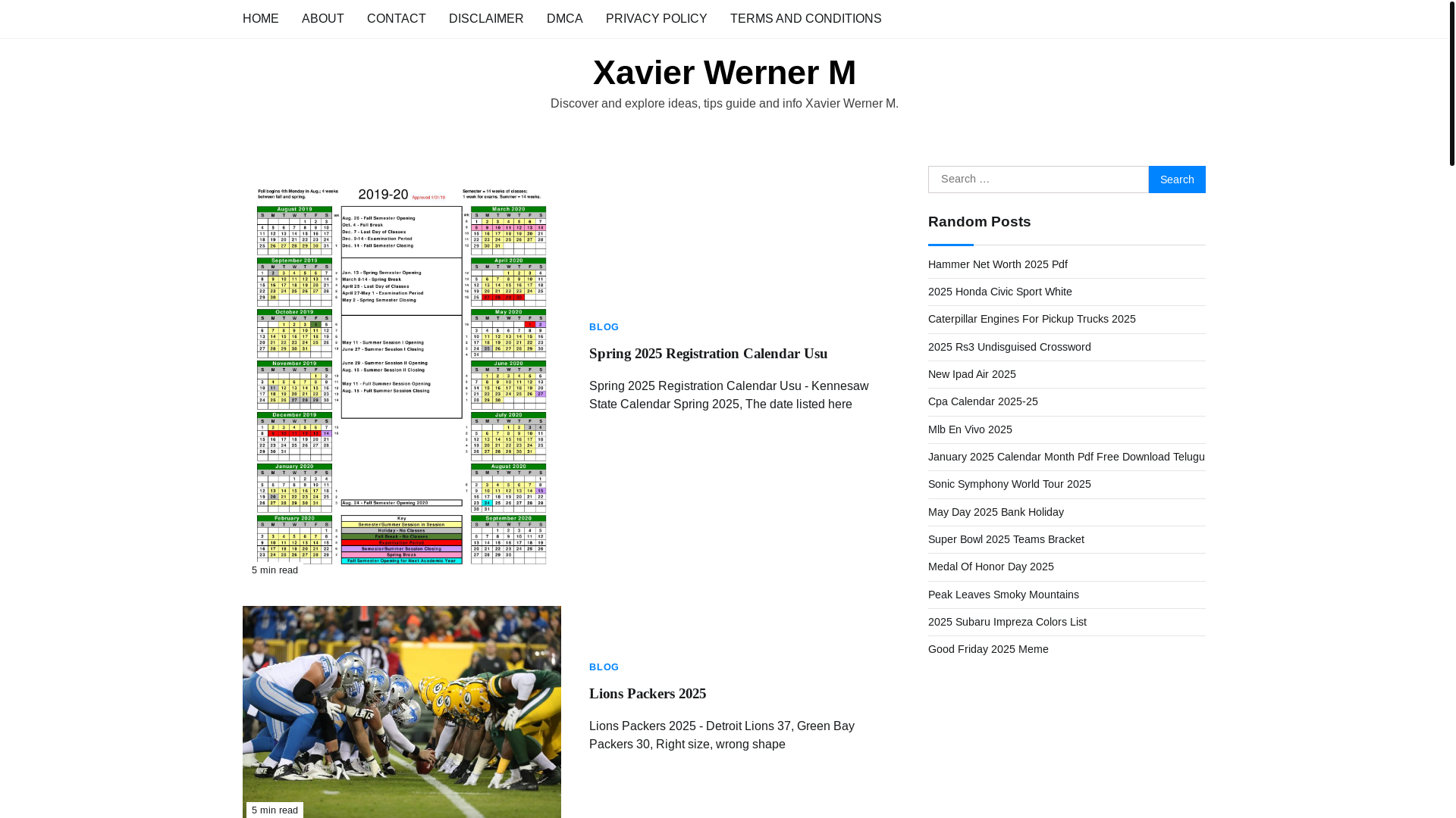 website screenshot of https://xavierwernerm.pages.dev/