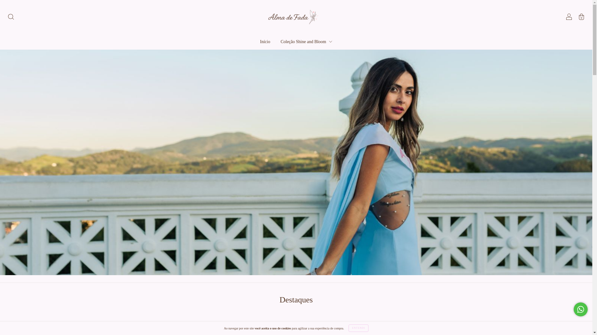 website screenshot of https://almadefada.com.br/