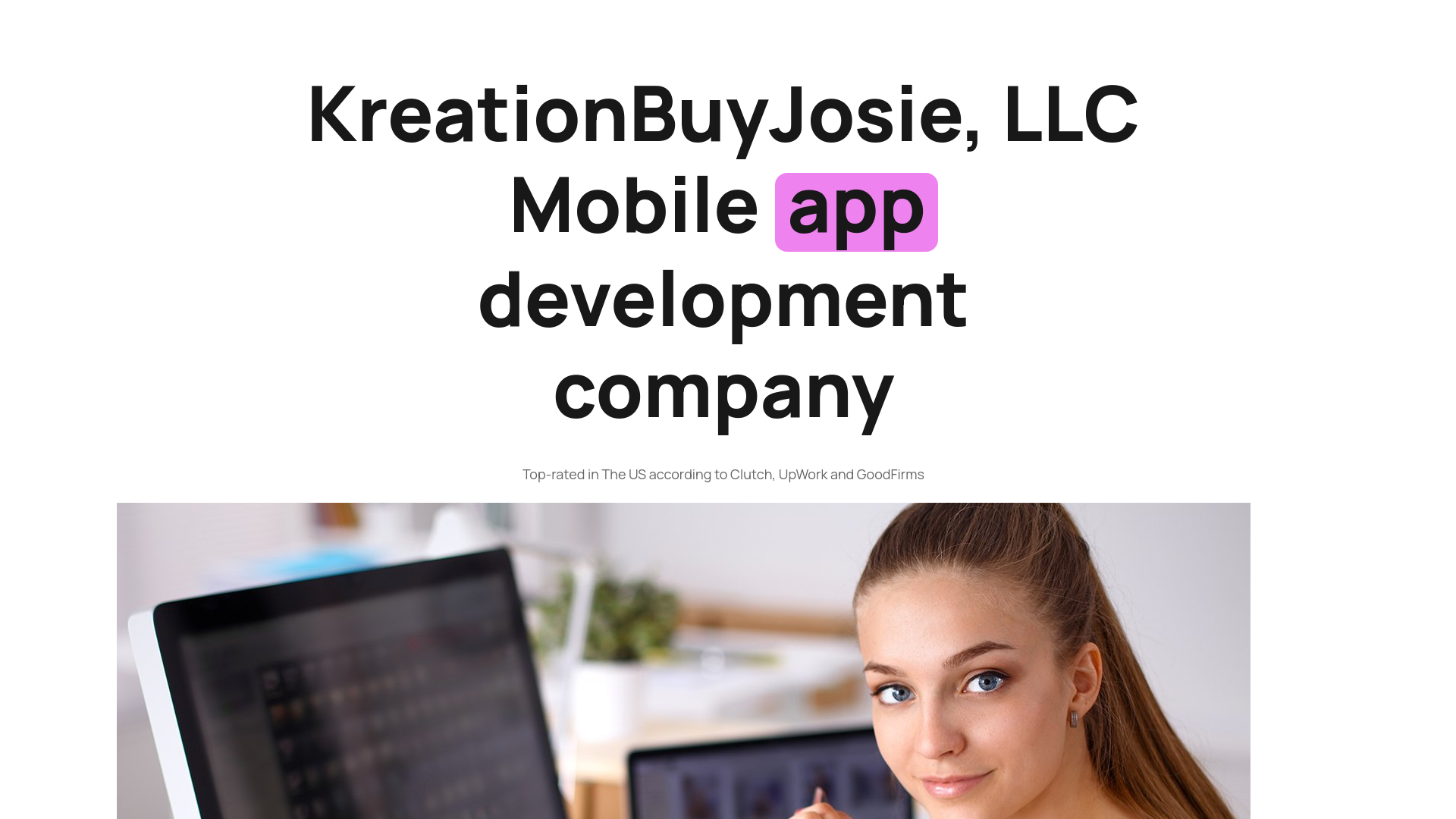 website screenshot of https://kreationbuyjosie.com