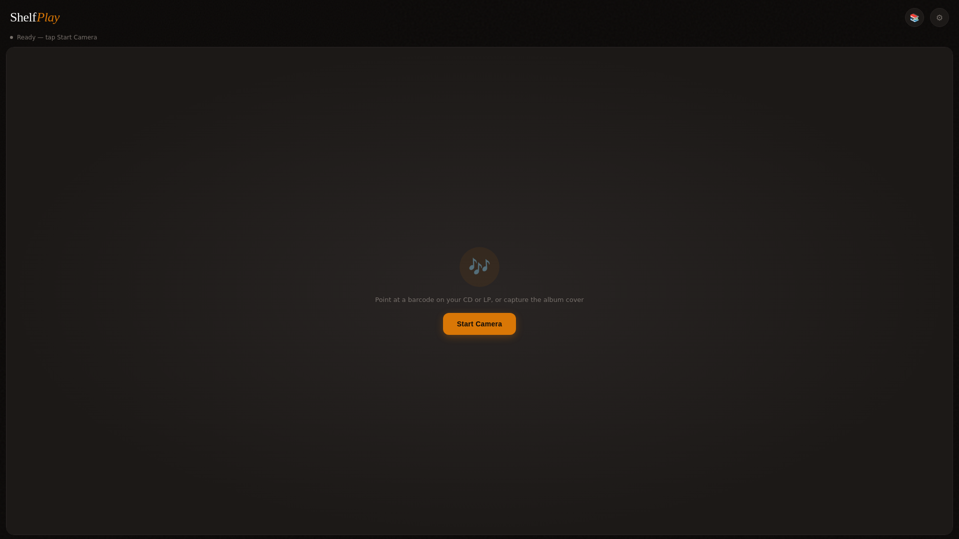 website screenshot of https://shelfplay.stream/
