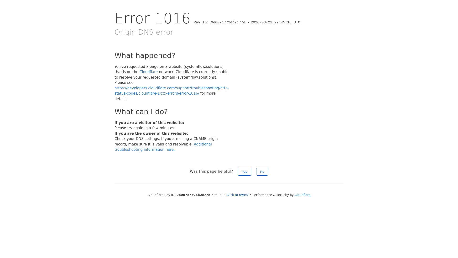website screenshot of https://systemflow.solutions/