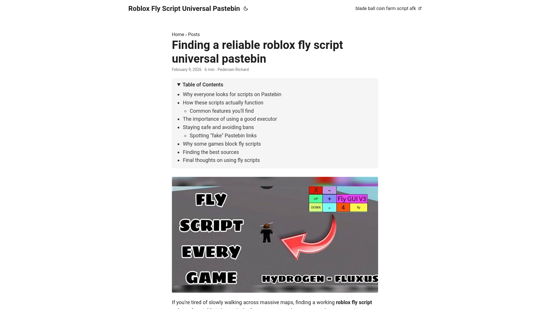 website screenshot of https://roblox-fly-script-universal-pastebin.pages.dev/