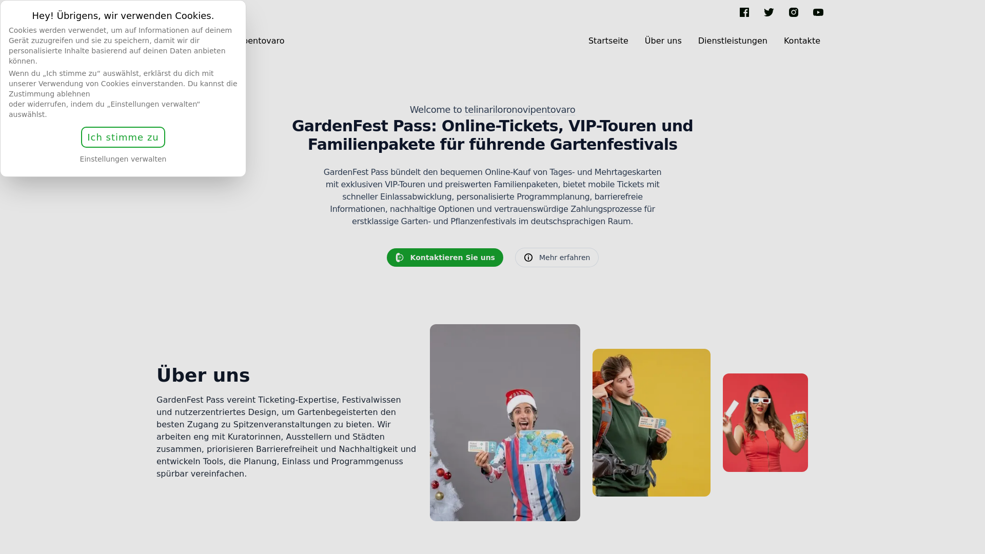 website screenshot of https://telinariloronovipentovaro.click