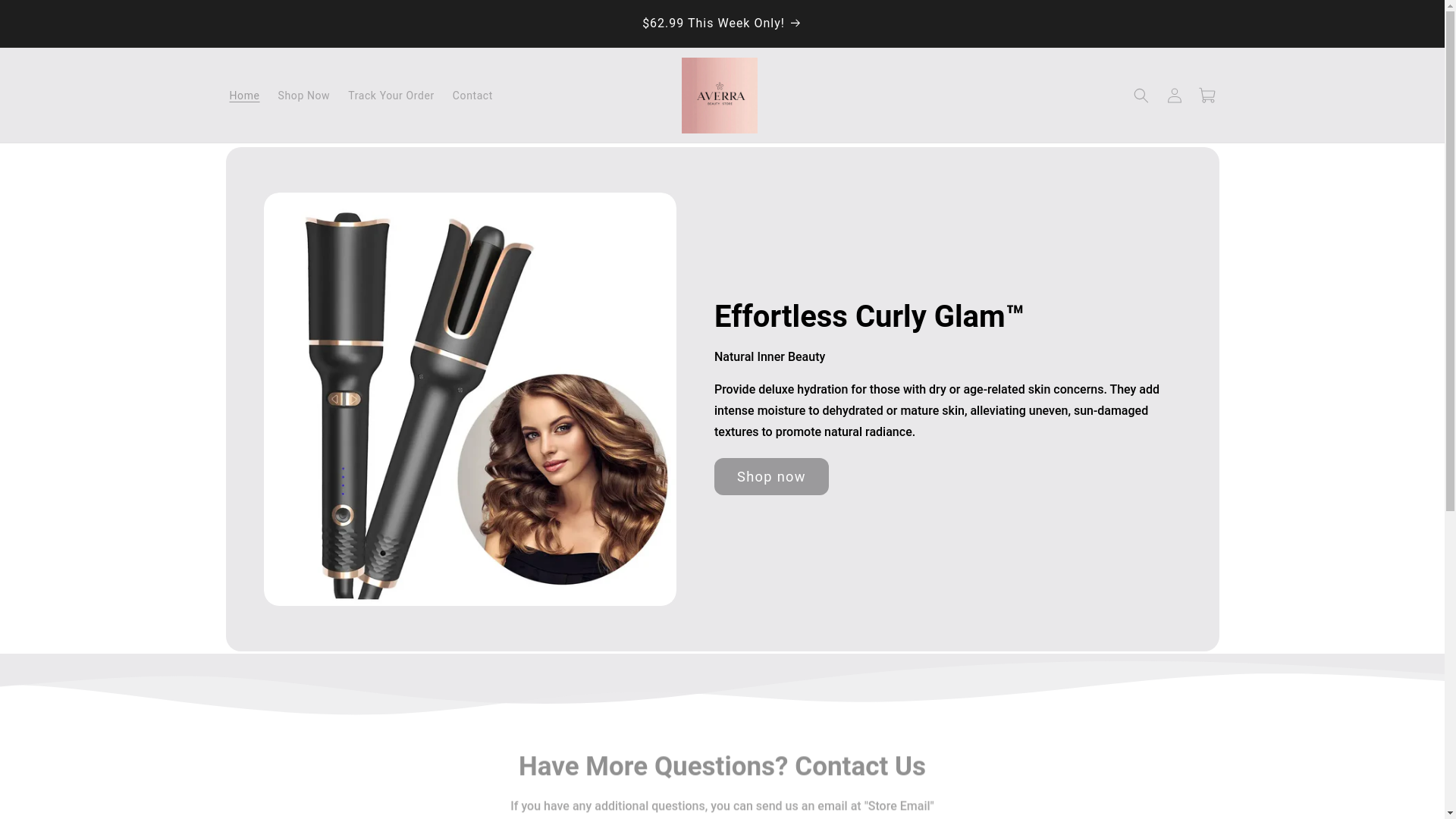 website screenshot of https://shopaverra.shop/