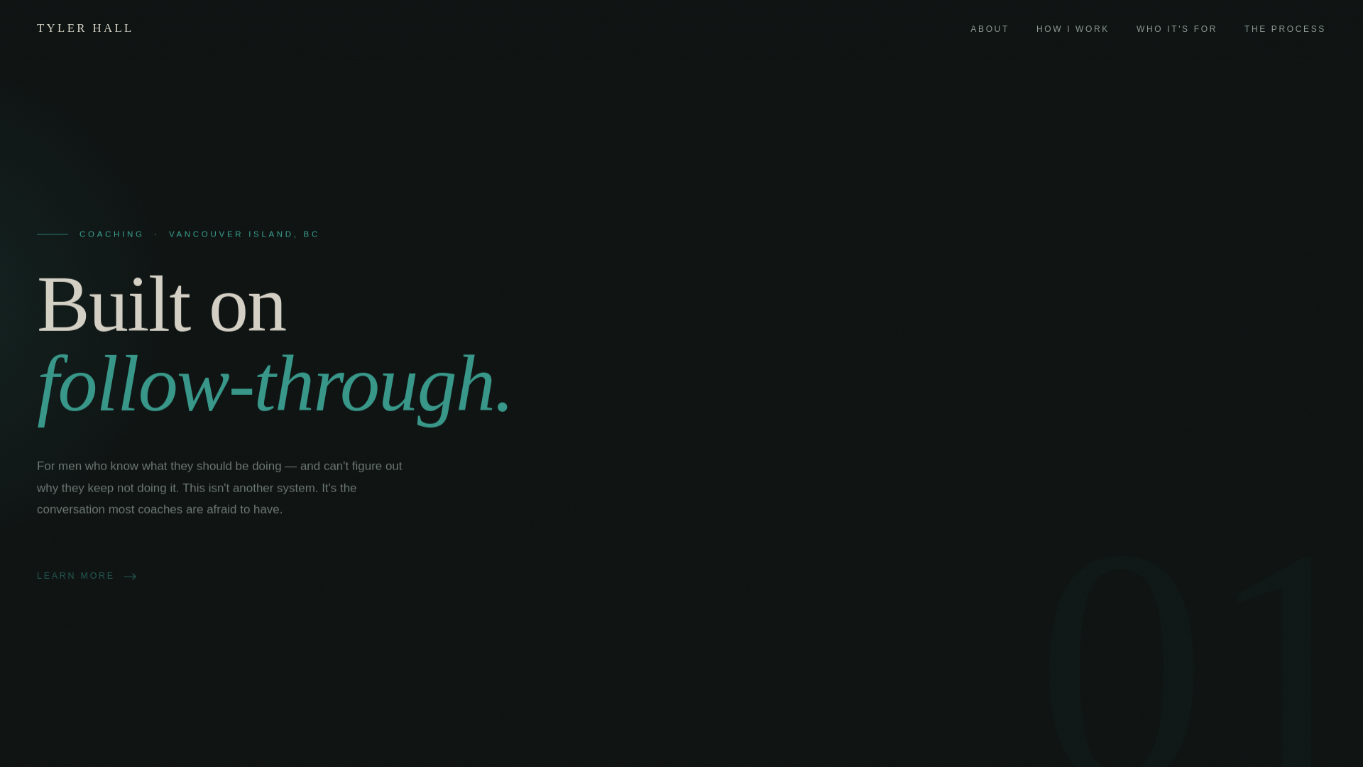 website screenshot of https://tylerhalllife.pages.dev/