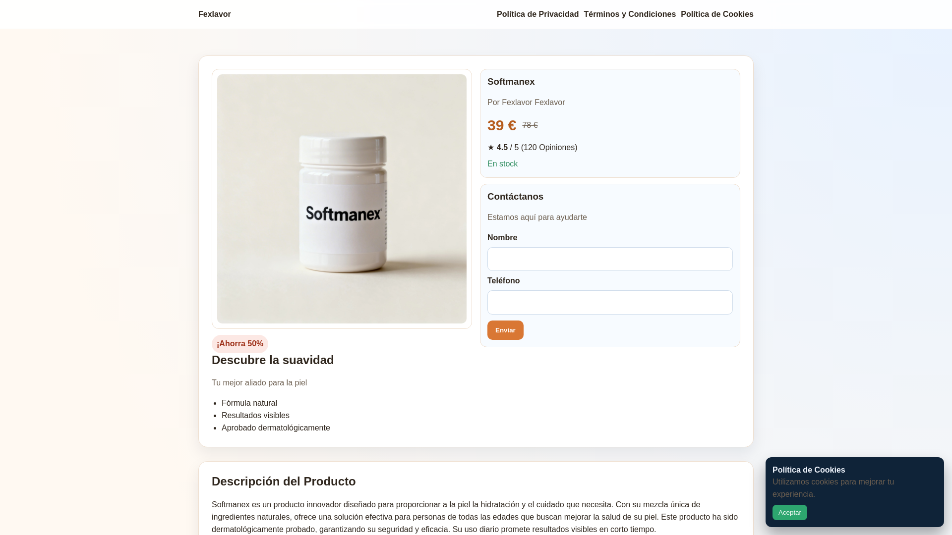 website screenshot of https://fexlavorikixq.one/