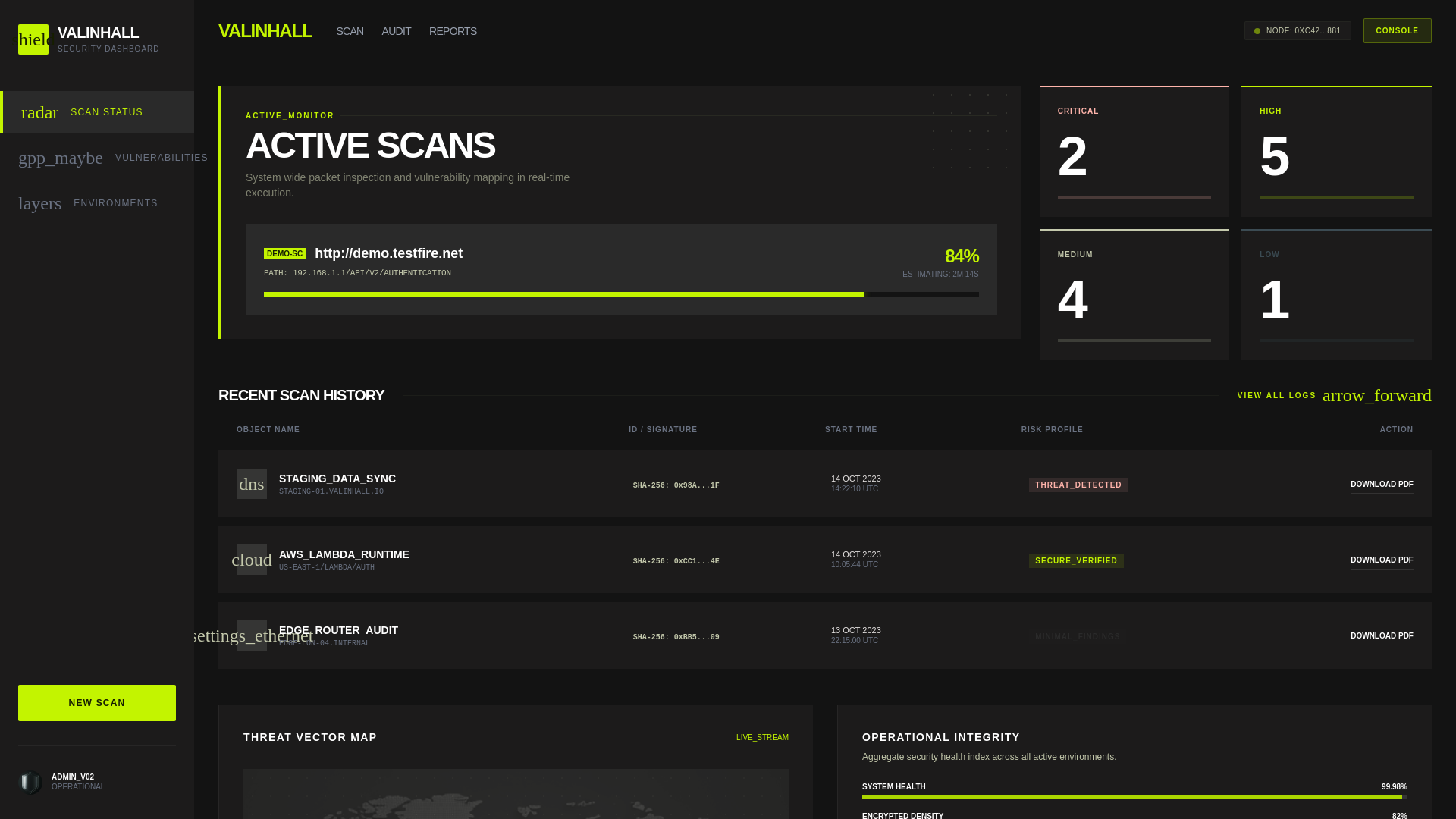 website screenshot of https://valinhall-dashboard.pages.dev/