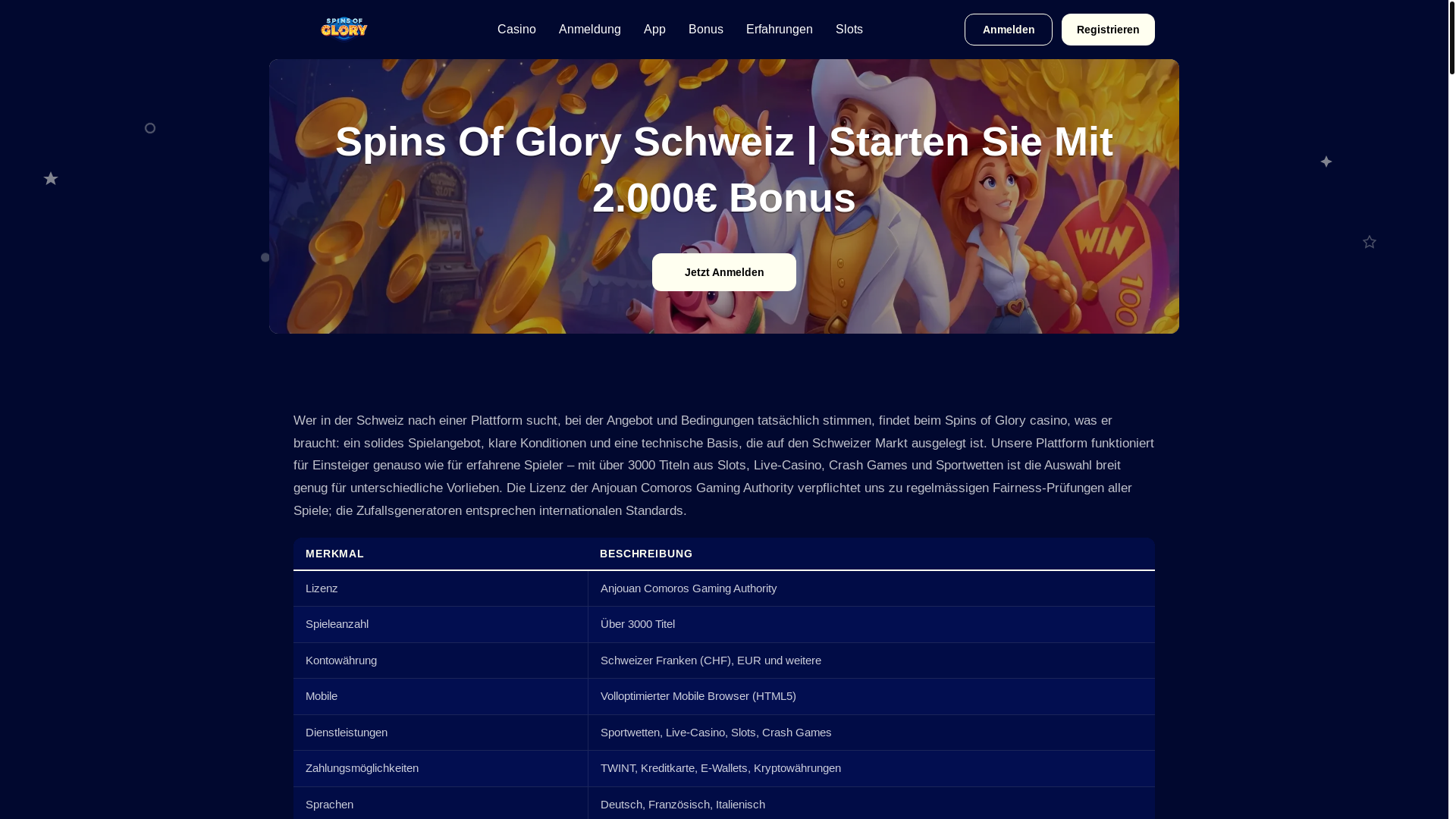 website screenshot of https://casinospinsofglory-ch.pages.dev/