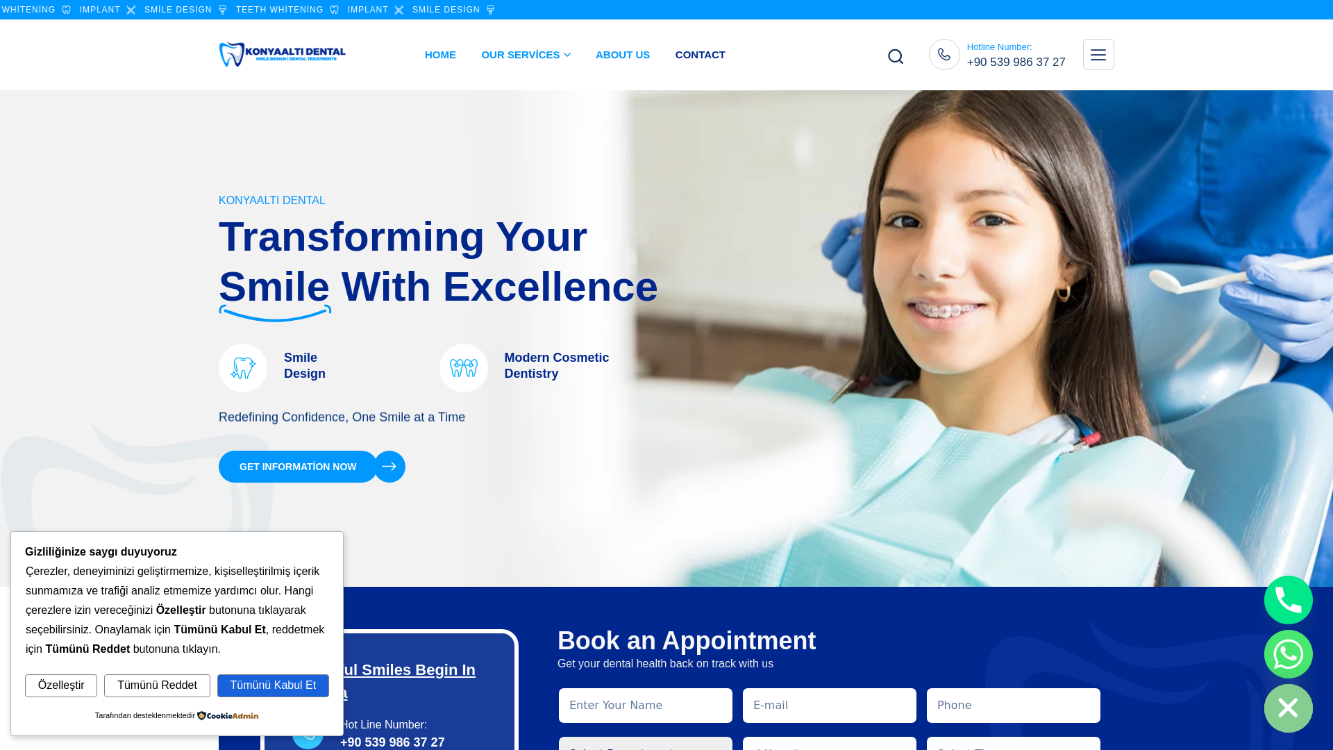 website screenshot of https://kurtdental.com/