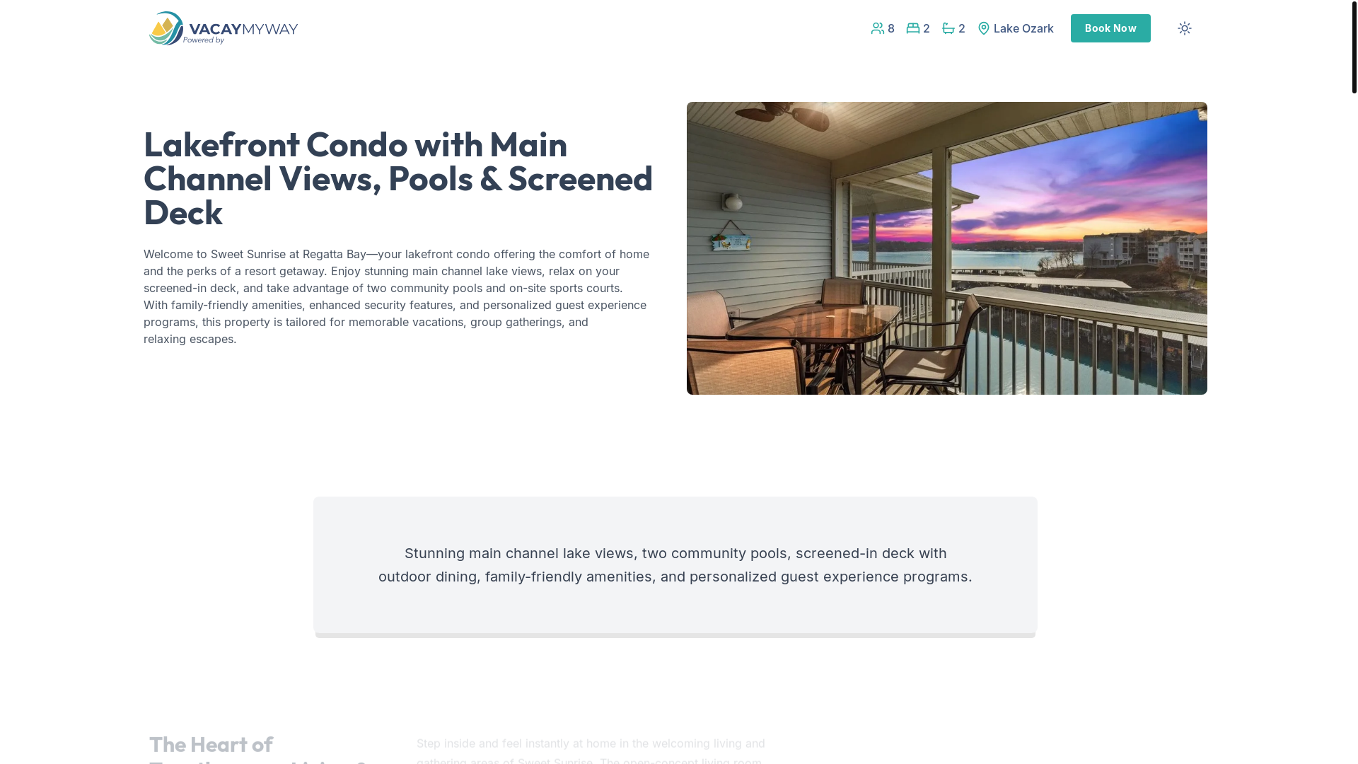 website screenshot of https://paddledeck.camp/