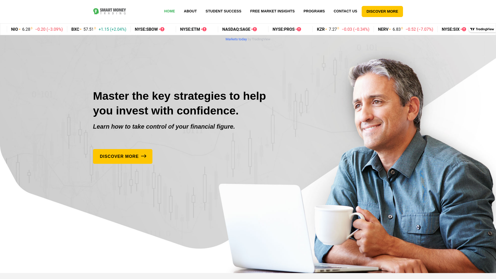 website screenshot of https://smartmoneytrading.com/