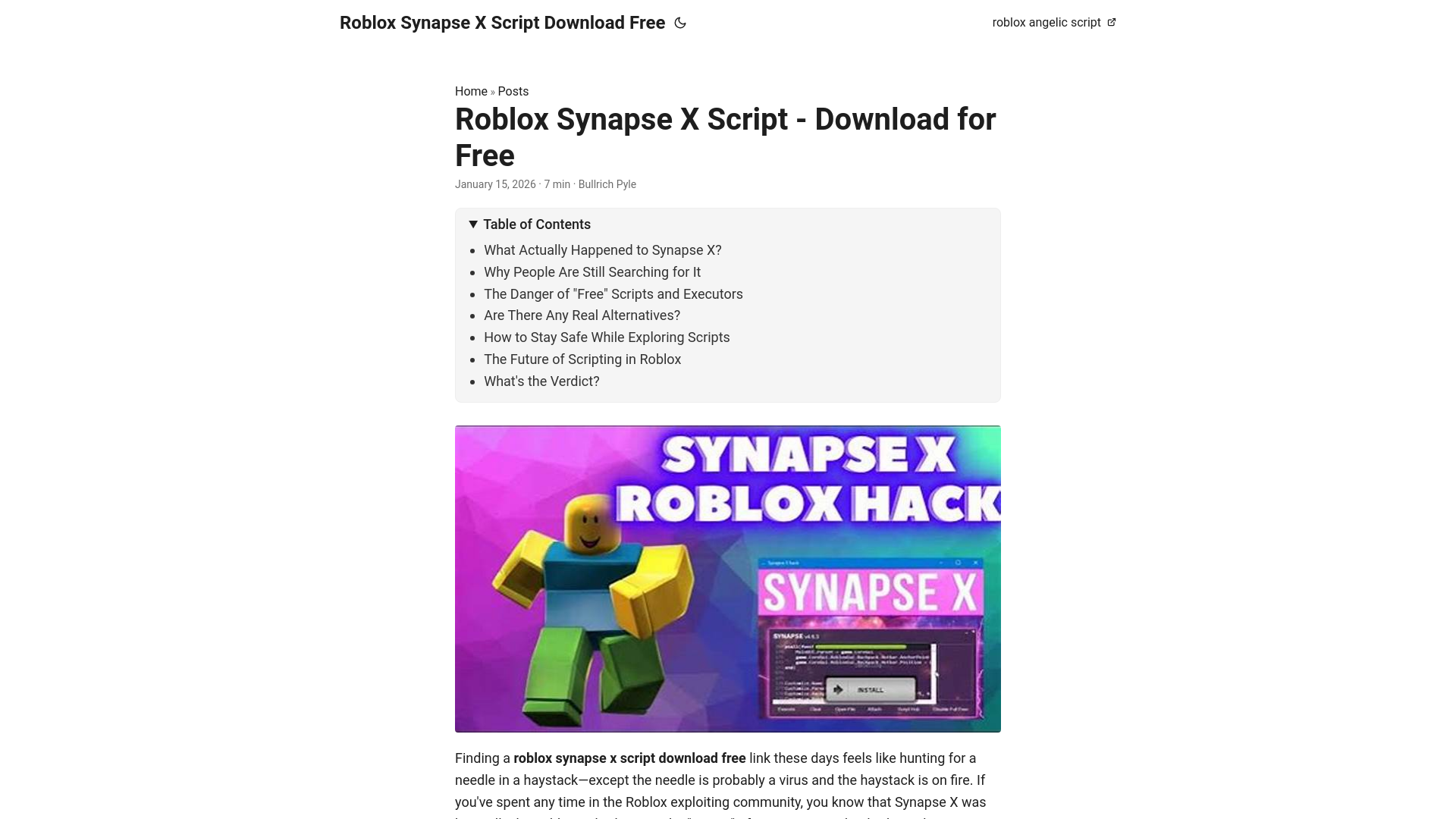 website screenshot of https://robloxsynapsexscriptdownloadfree.pages.dev/