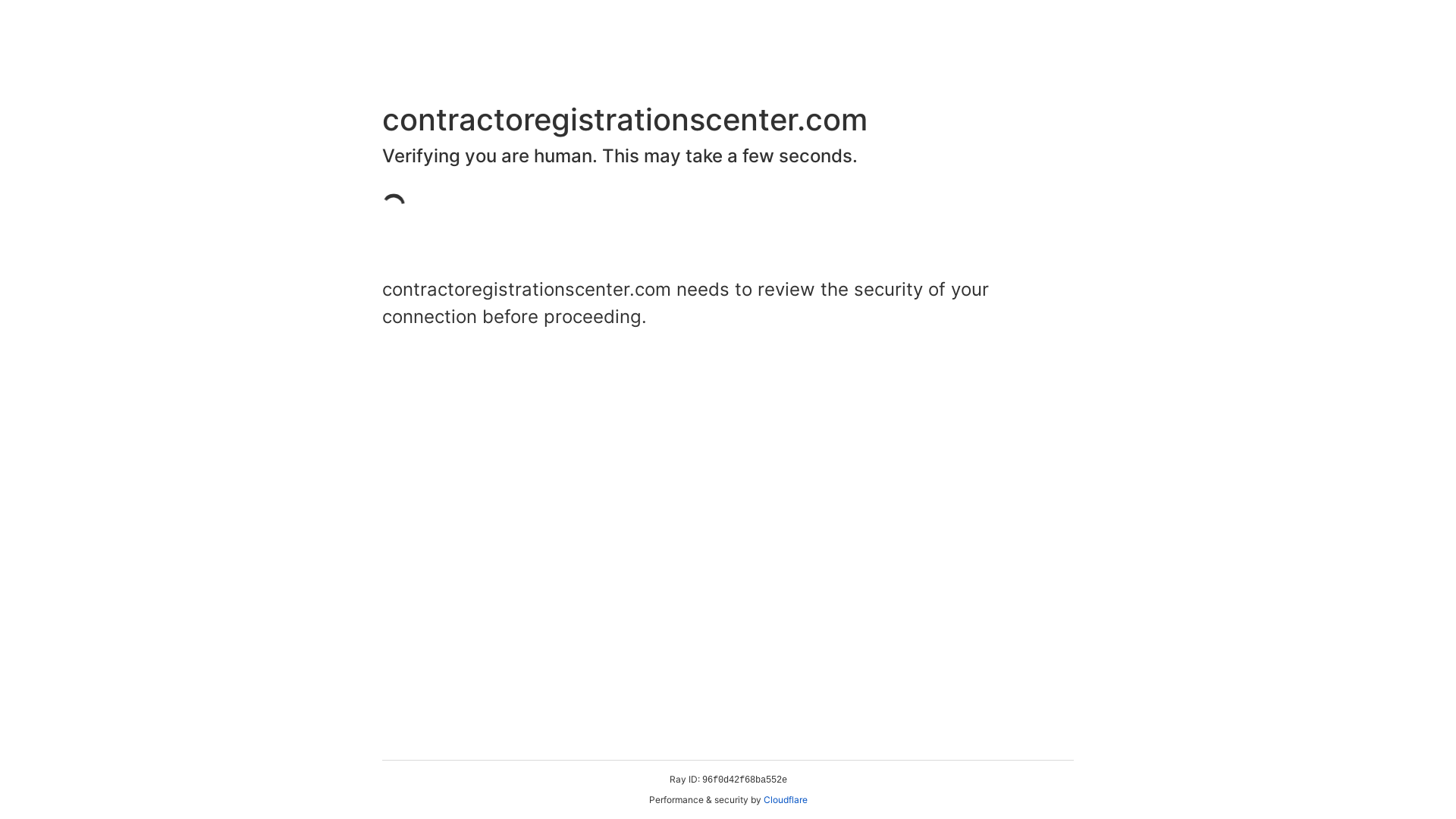 website screenshot of https://contractoregistrationscenter.com/
