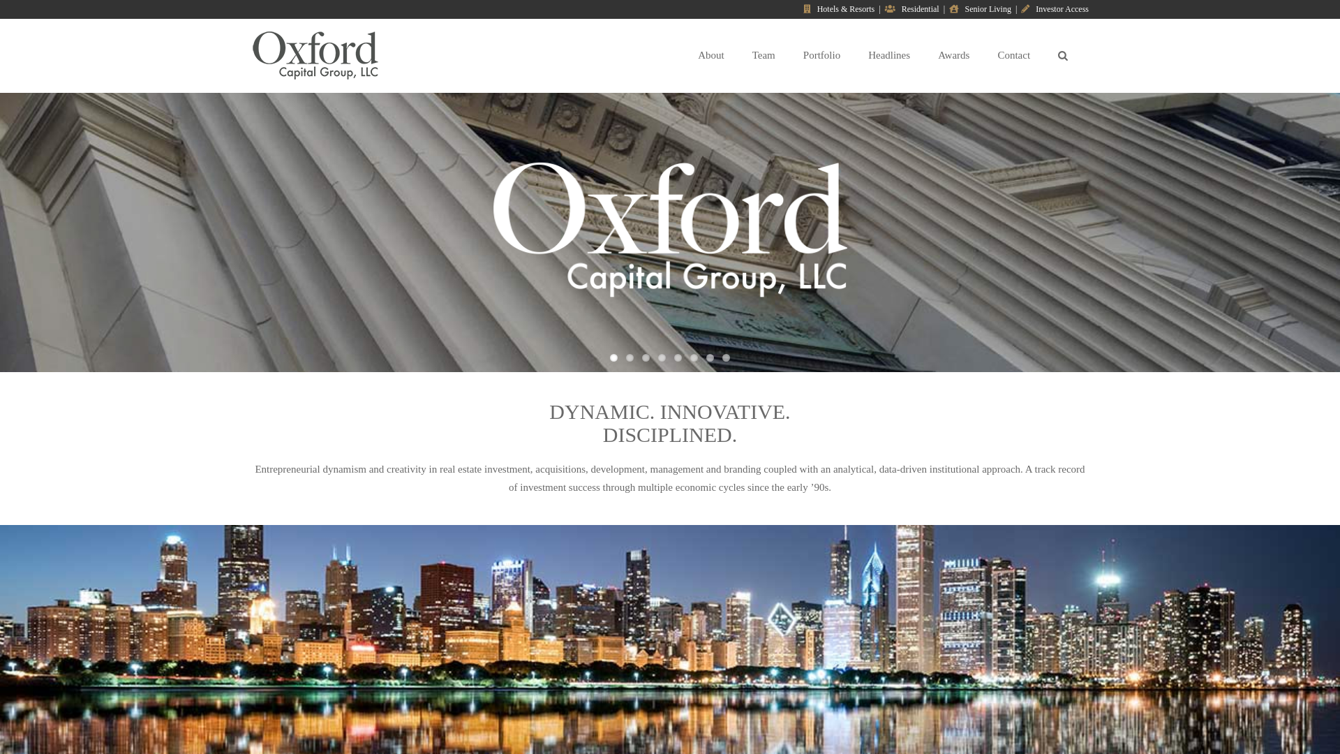 website screenshot of http://www.oxford-capital.com/