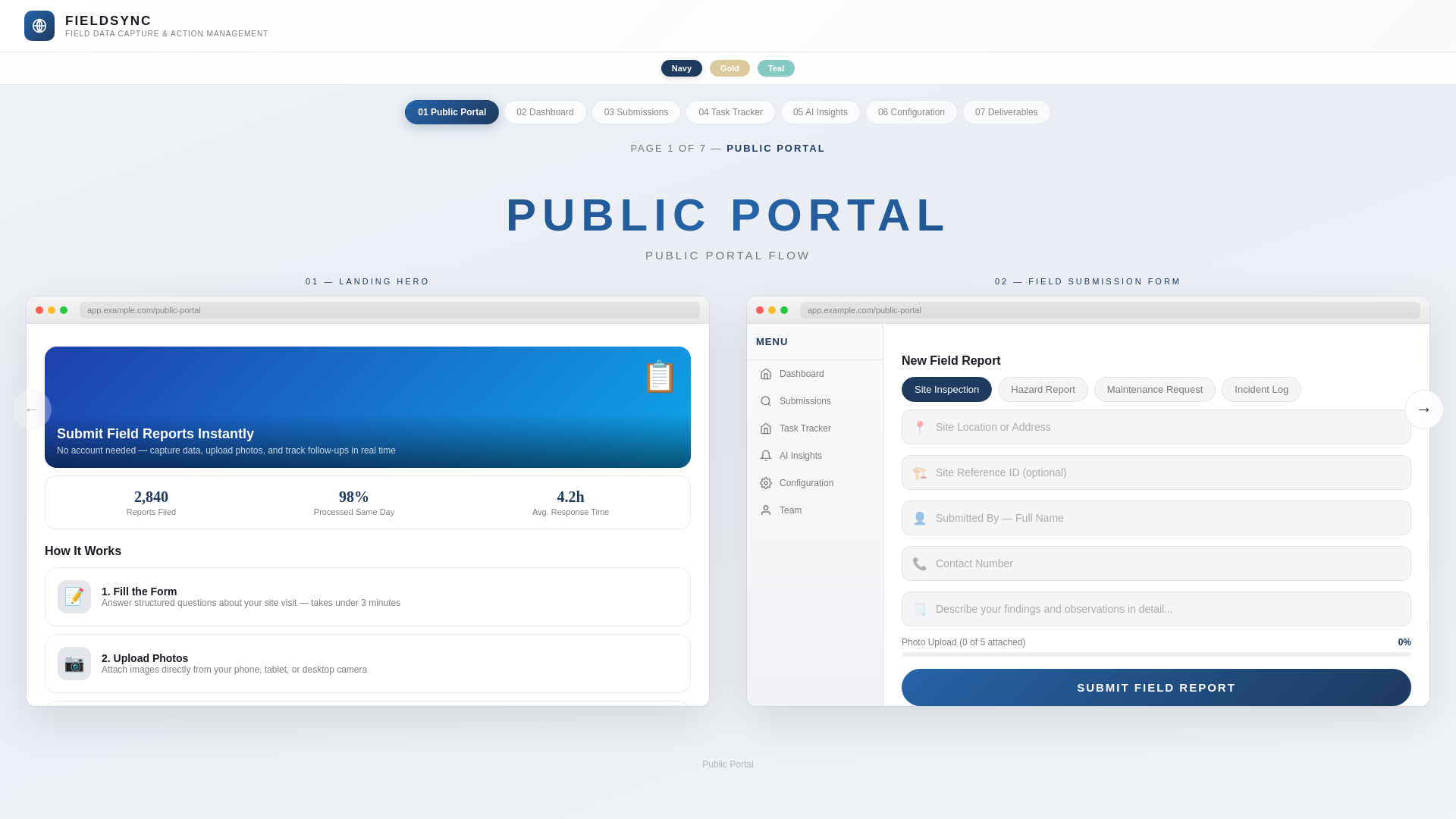 website screenshot of https://fieldsync-sxom.pages.dev/