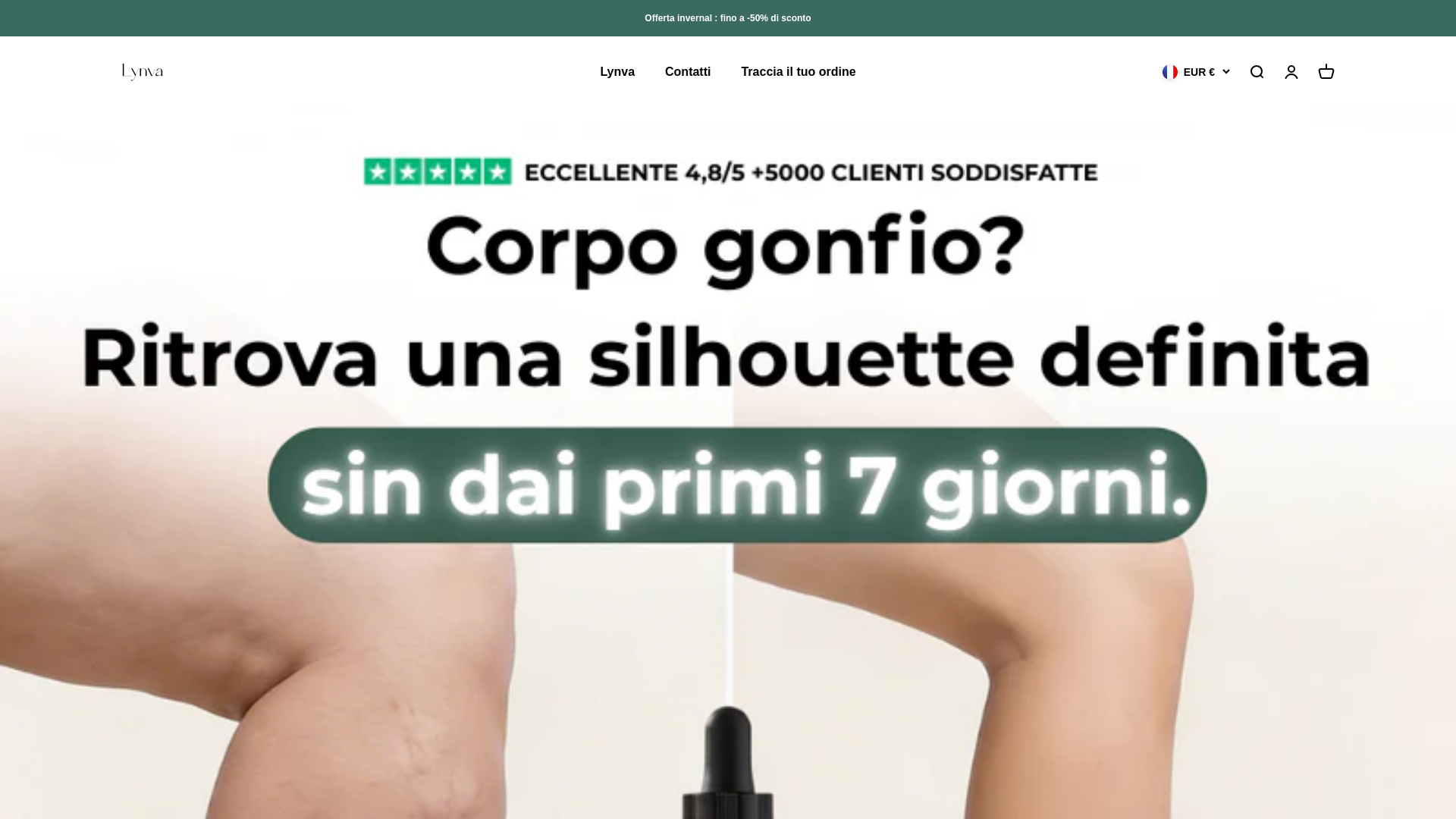 website screenshot of https://lynva-italia.com/