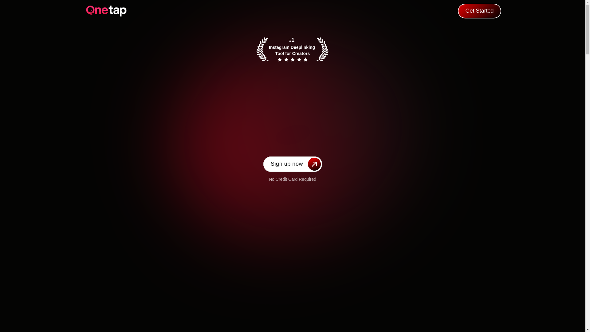 website screenshot of https://onetap.me/