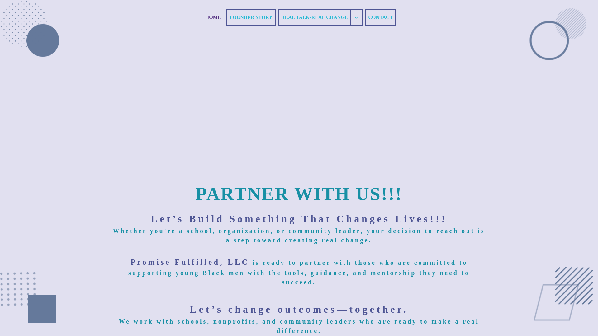 website screenshot of https://promise-fulfilled.com/