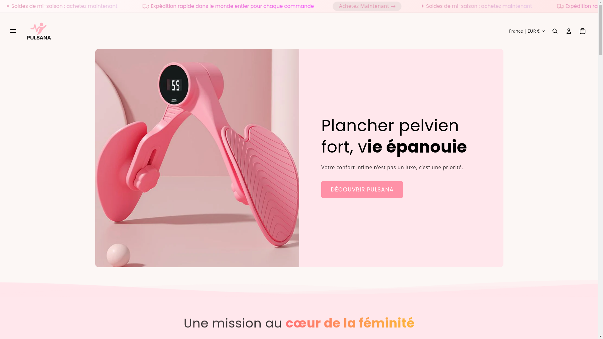 website screenshot of https://pulsana.fr/