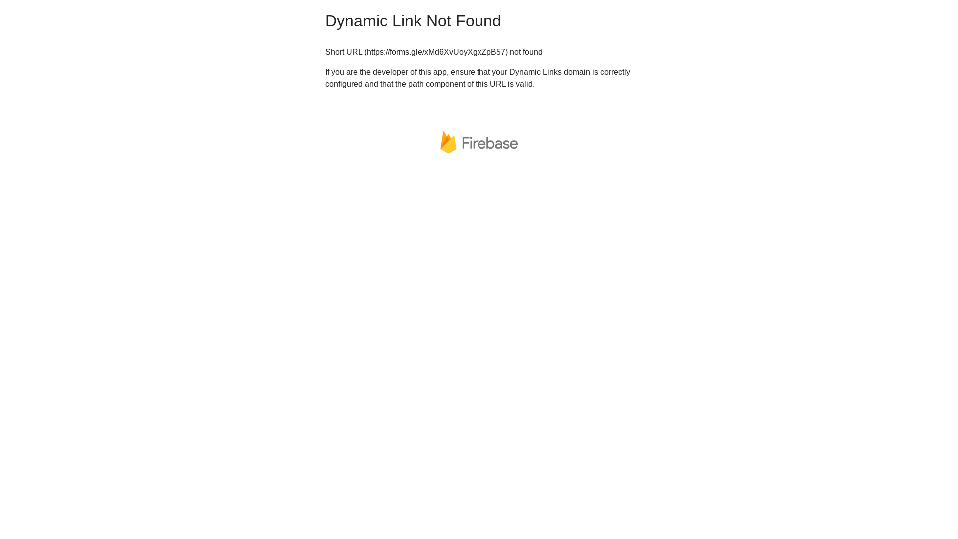 website screenshot of https://forms.gle/xMd6XvUoyXgxZpB57
