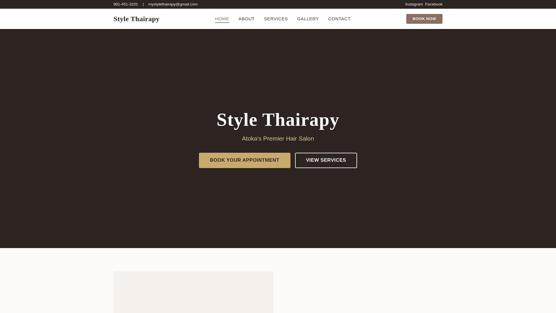 website screenshot of https://style-thairapy.pages.dev/