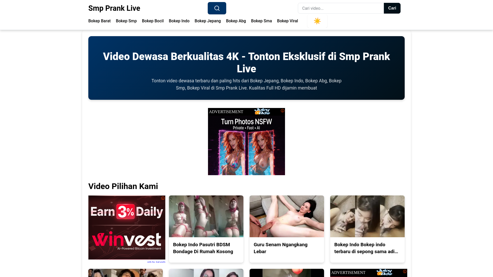 website screenshot of https://smppranklive.pages.dev/