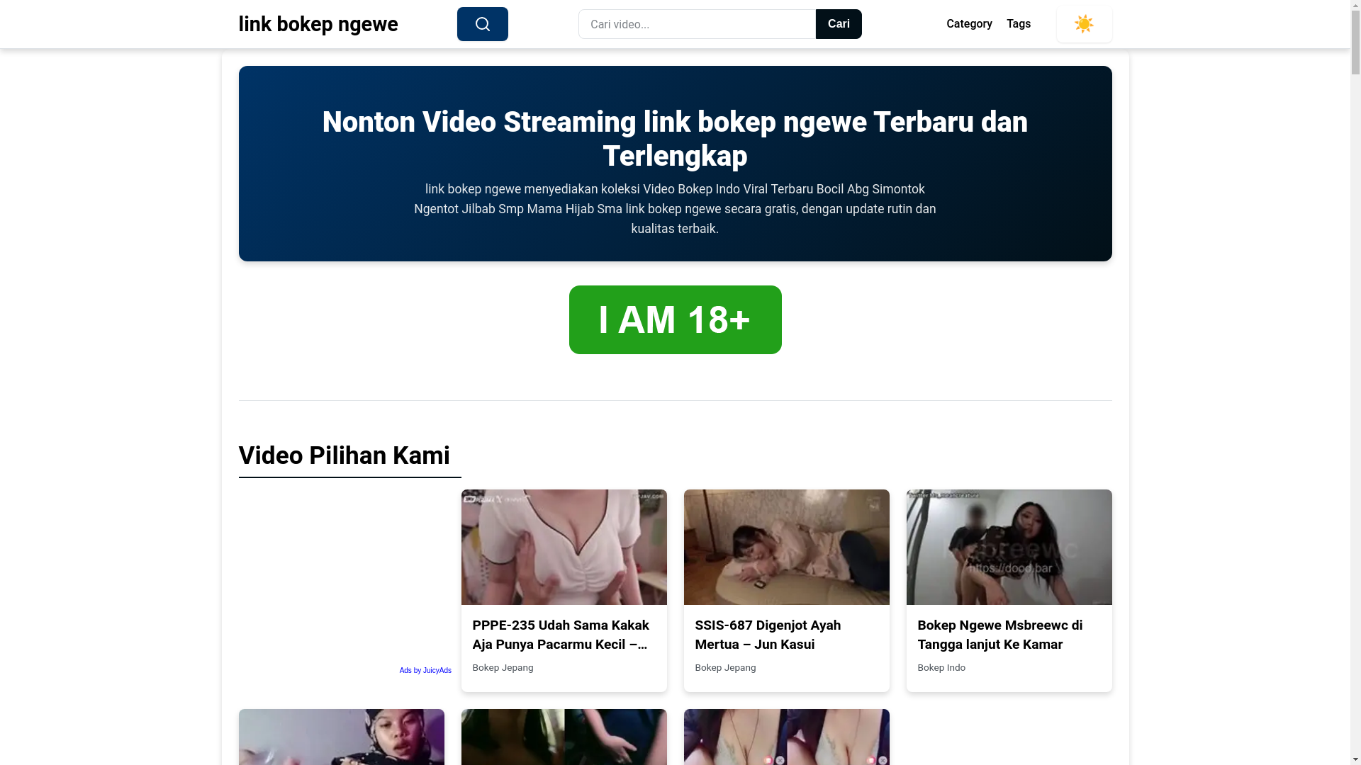 website screenshot of https://linkbokepngewe.pages.dev/