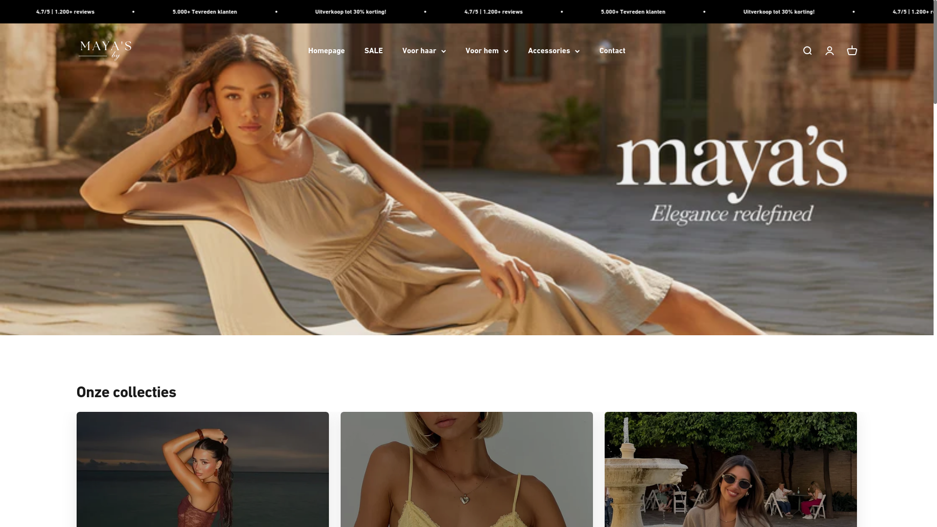 website screenshot of https://by-mayas.com/