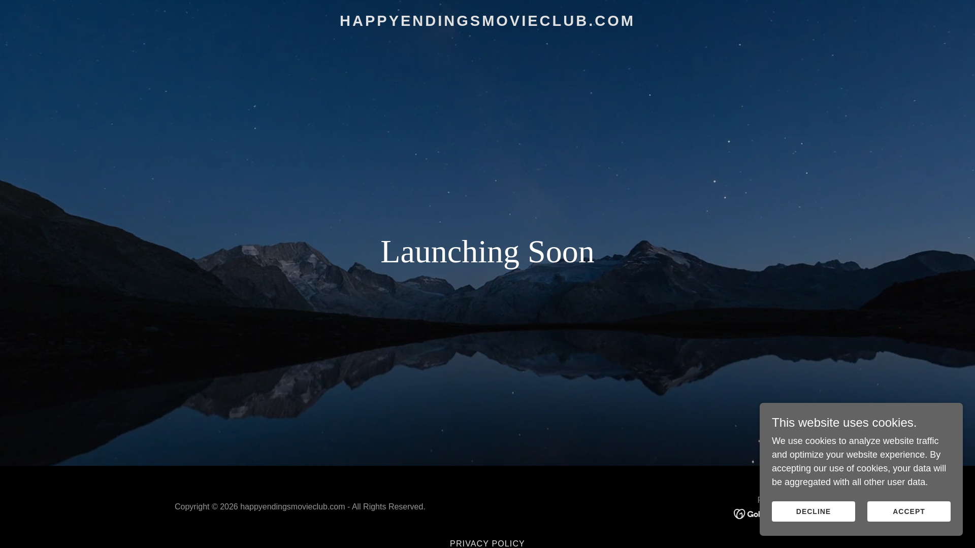 website screenshot of https://happyendingsmovieclub.com/
