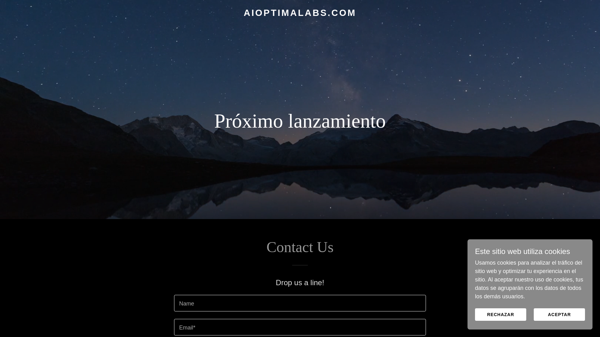 website screenshot of https://aioptimalabs.com/
