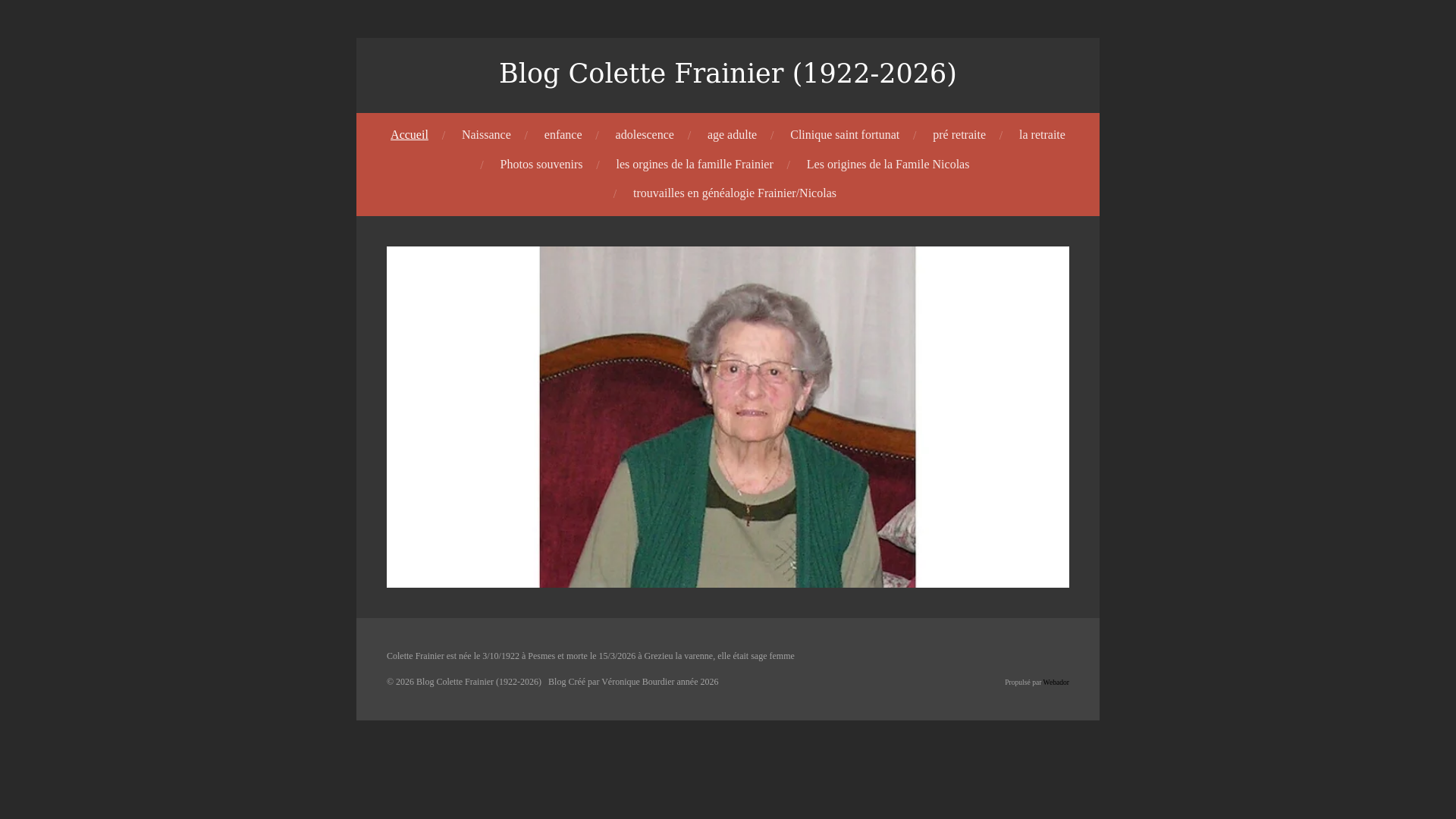 website screenshot of https://blog-colette-frainier-1922-2026.eu/
