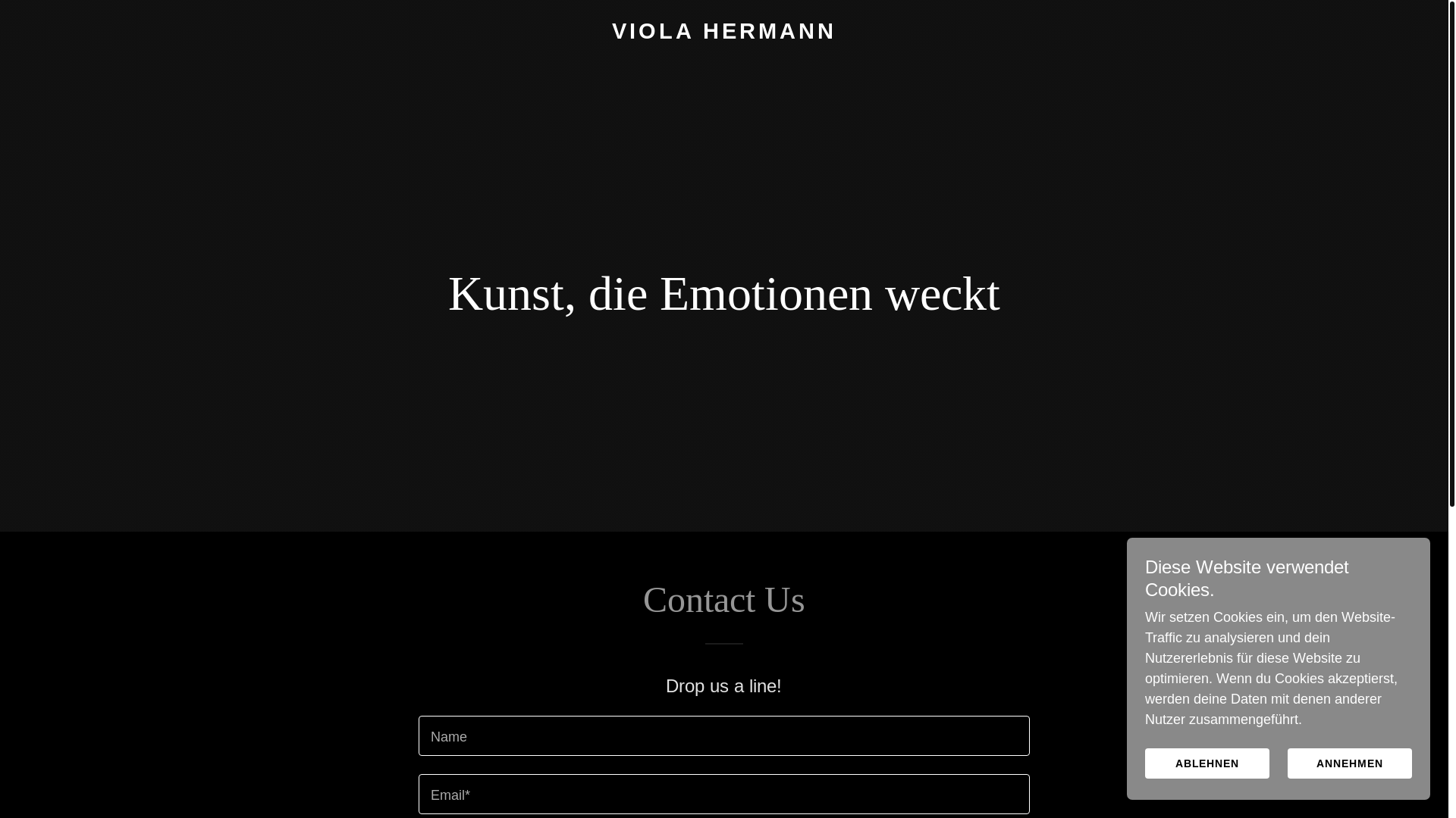 website screenshot of https://viola-hermann.com/