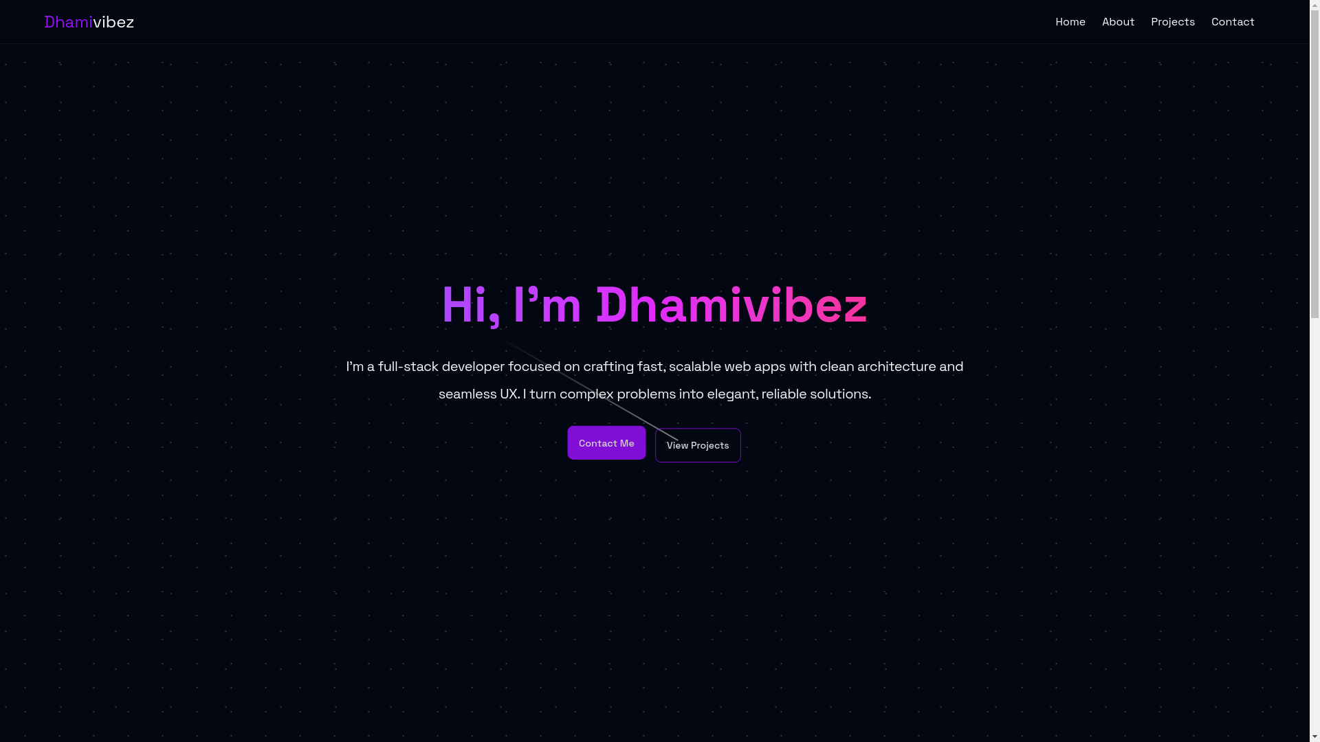 website screenshot of https://dhamivibez.pages.dev/