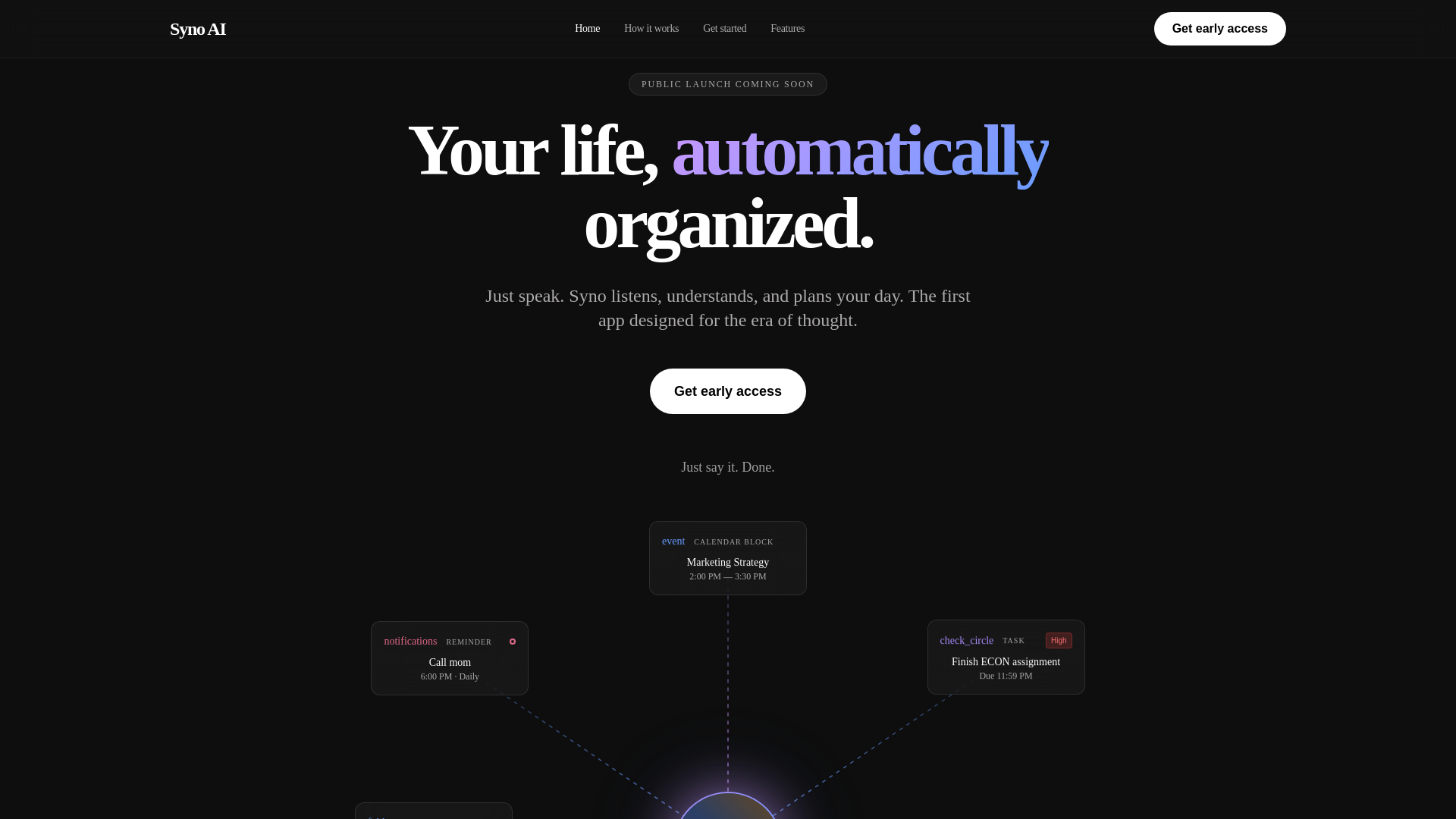 website screenshot of https://getsynoapp.com